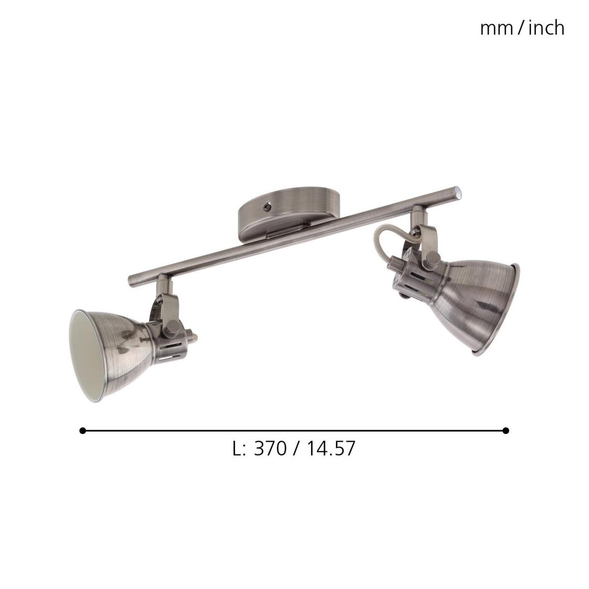 Réglette SERAS argenté L37cm