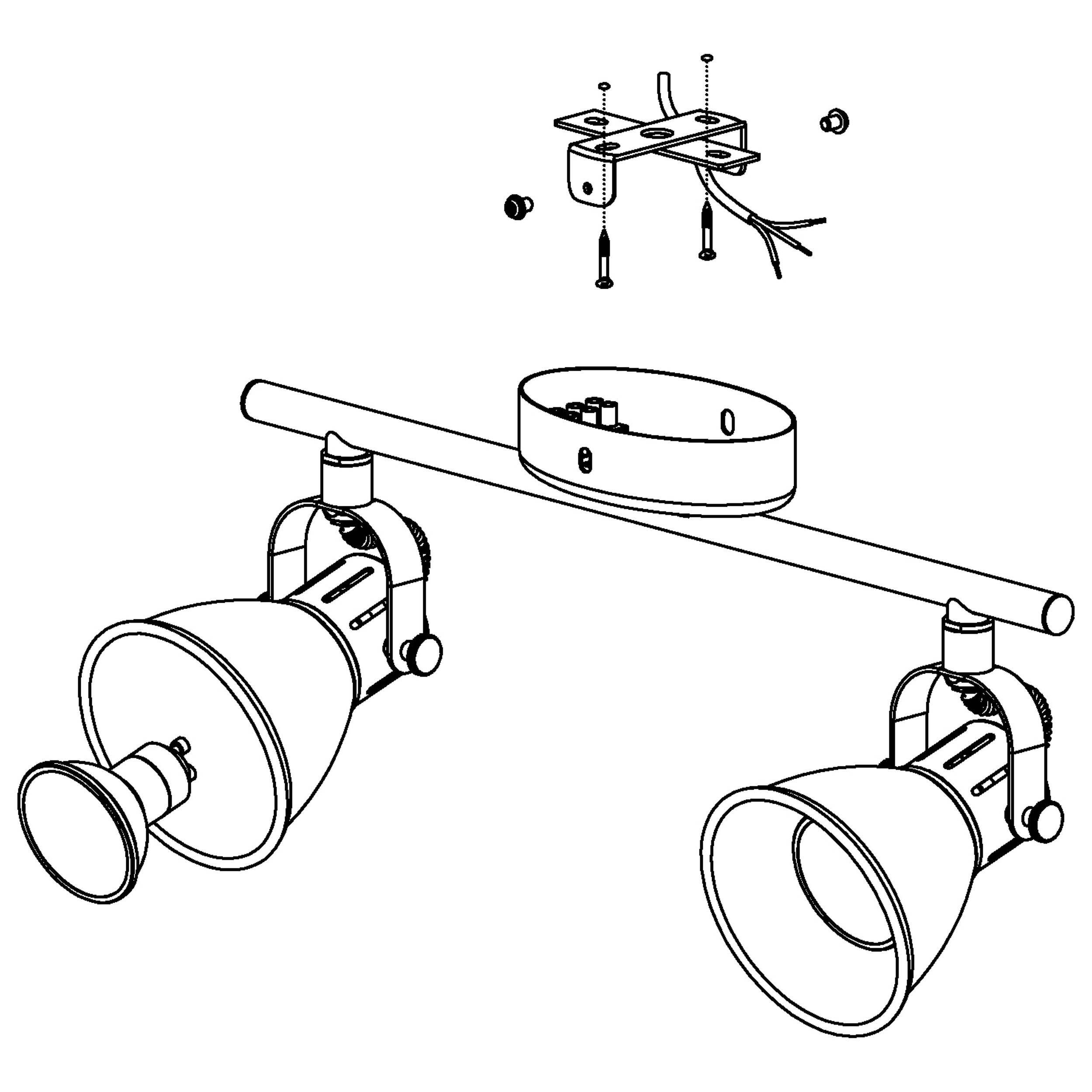 Réglette SERAS argenté L37cm