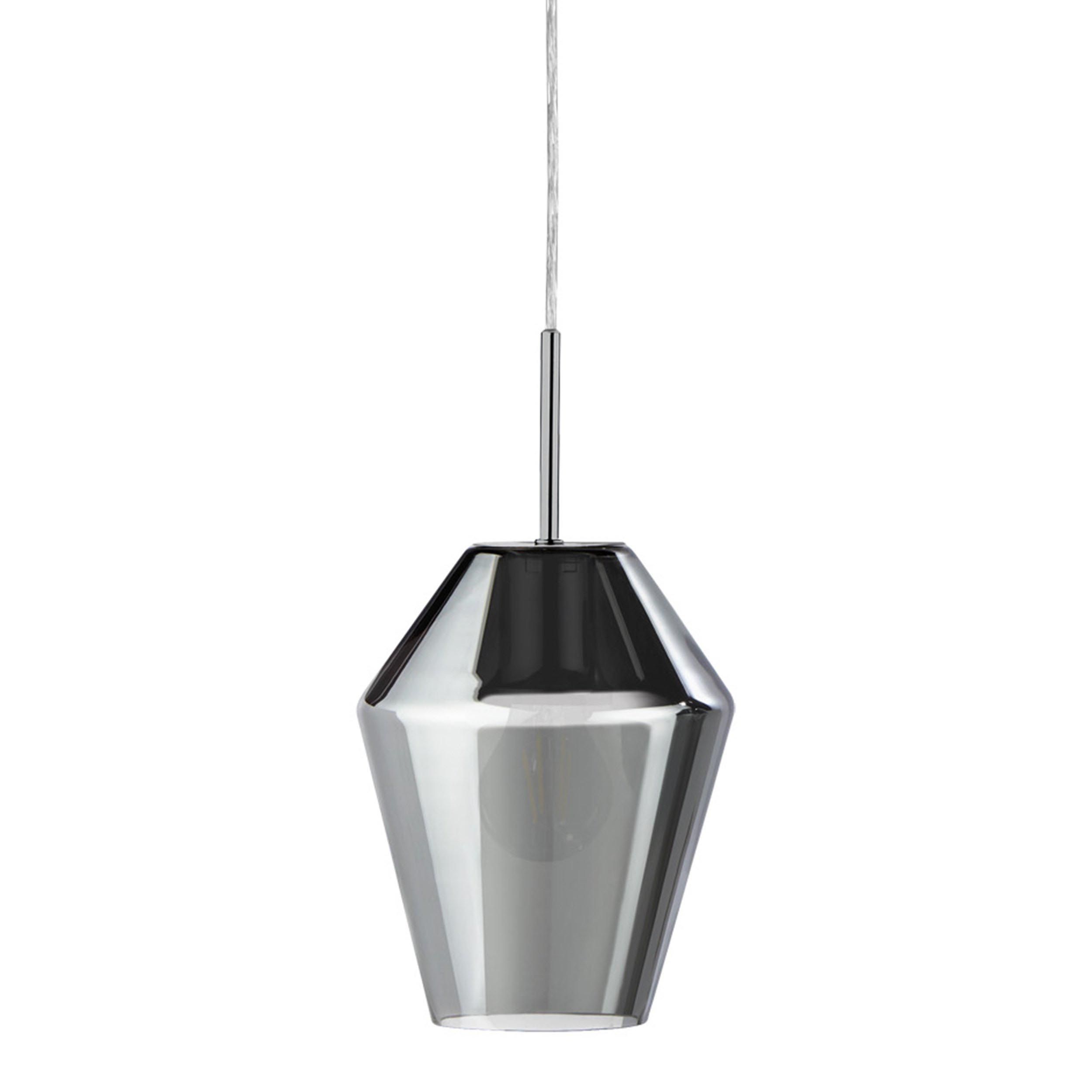 Suspension MURMILLO verre fumé Ø17cm