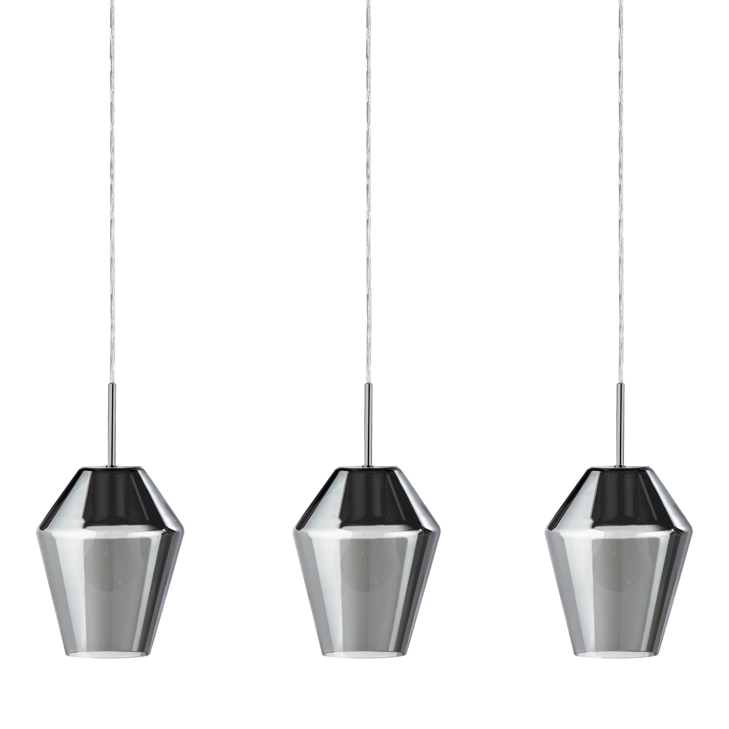 Suspension MURMILLO verre fumé L77cm