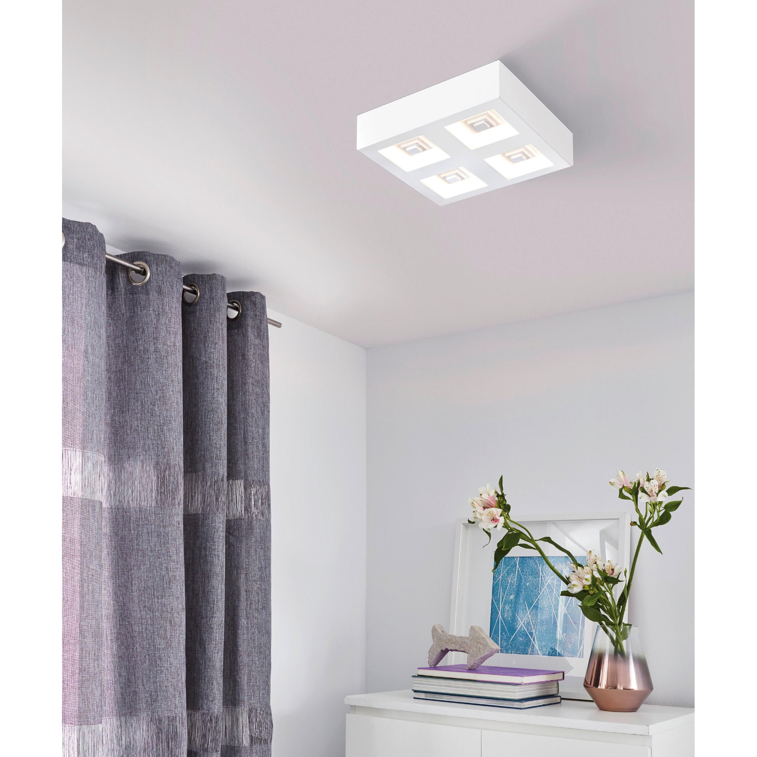 Plafonnier LED FERREROS blanc L27cm