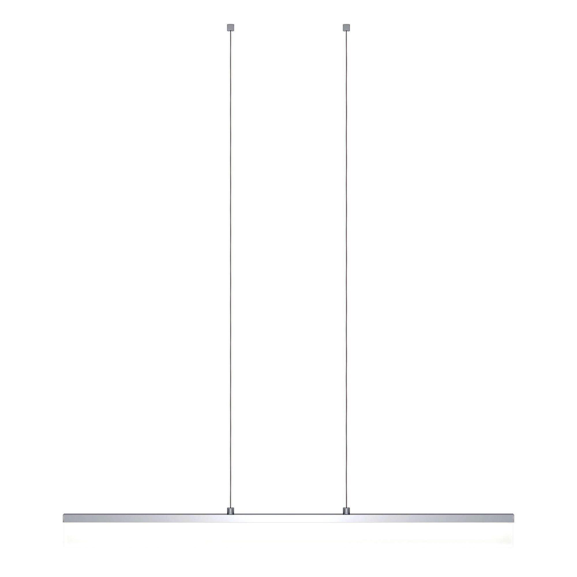 Suspension LED TARANDELL argenté L118cm