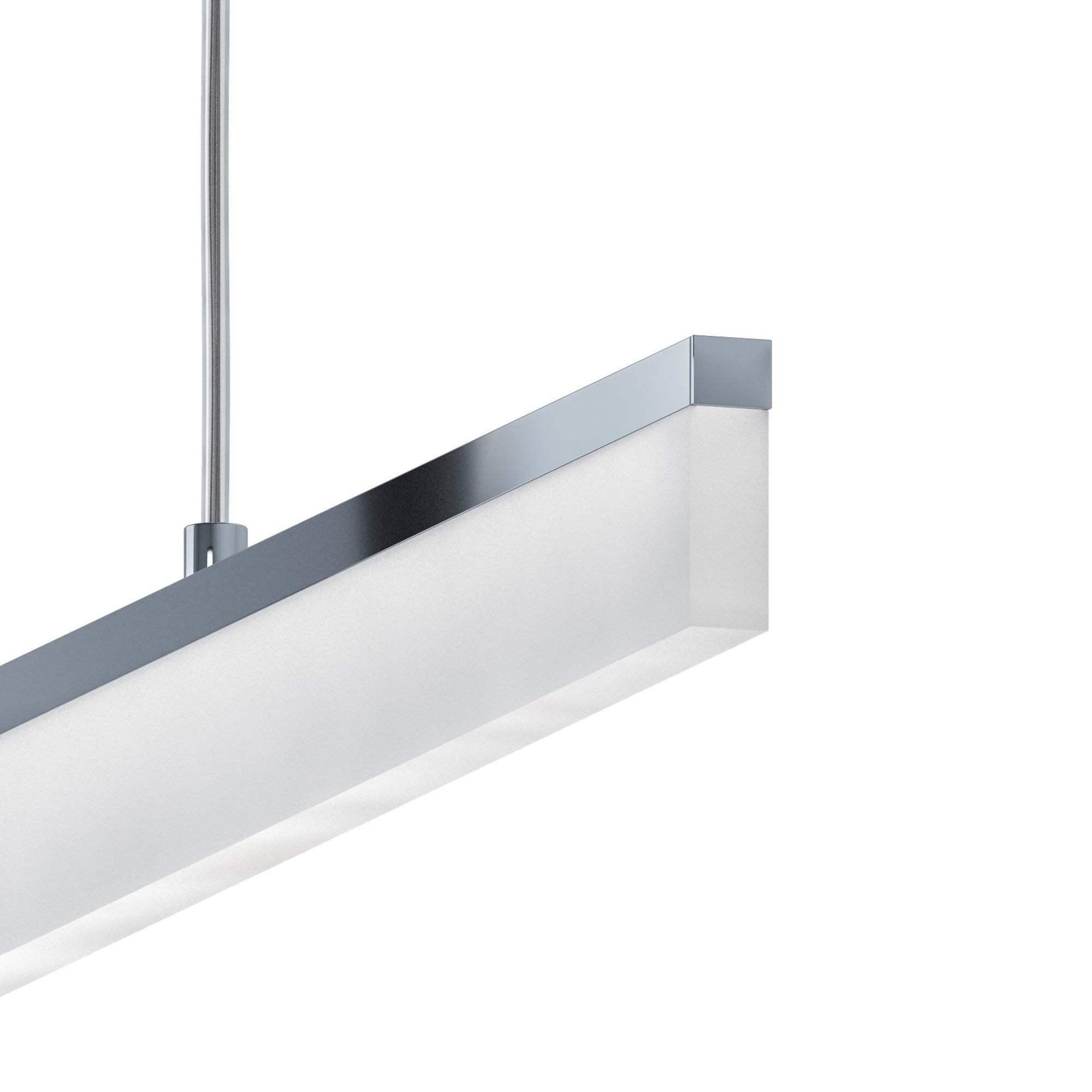 Suspension LED TARANDELL argenté L118cm