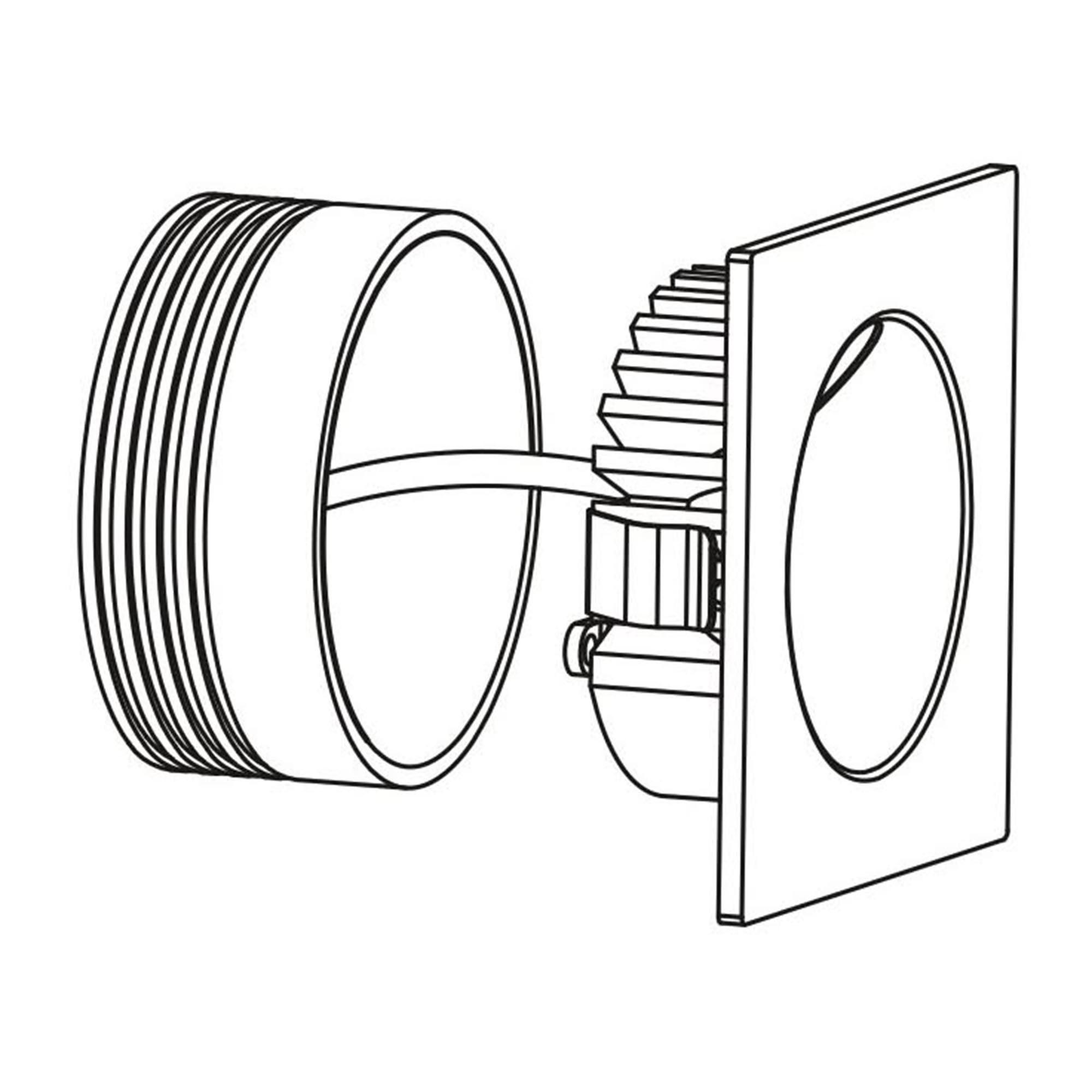 Spot LED ZARATE blanc Ø8cm