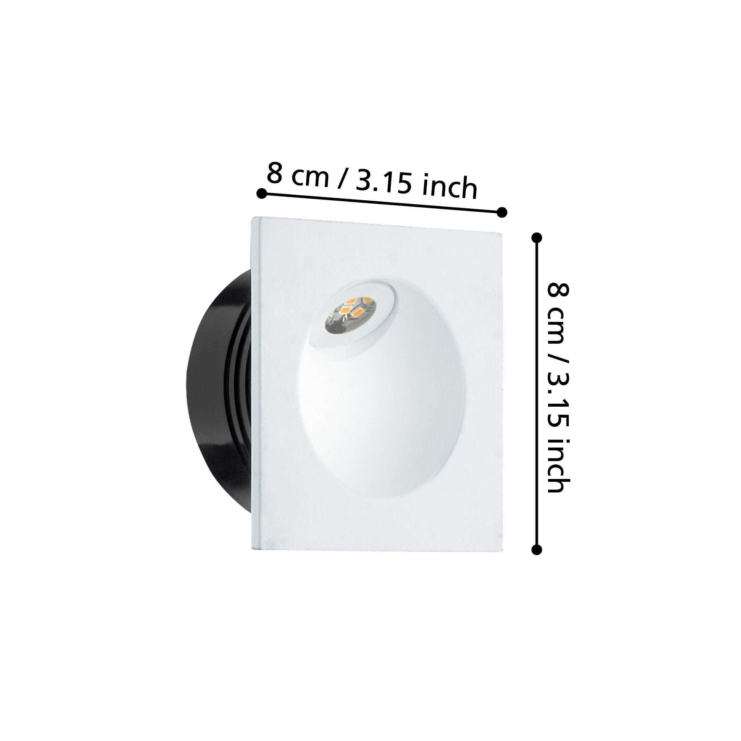 Spot LED ZARATE blanc Ø8cm