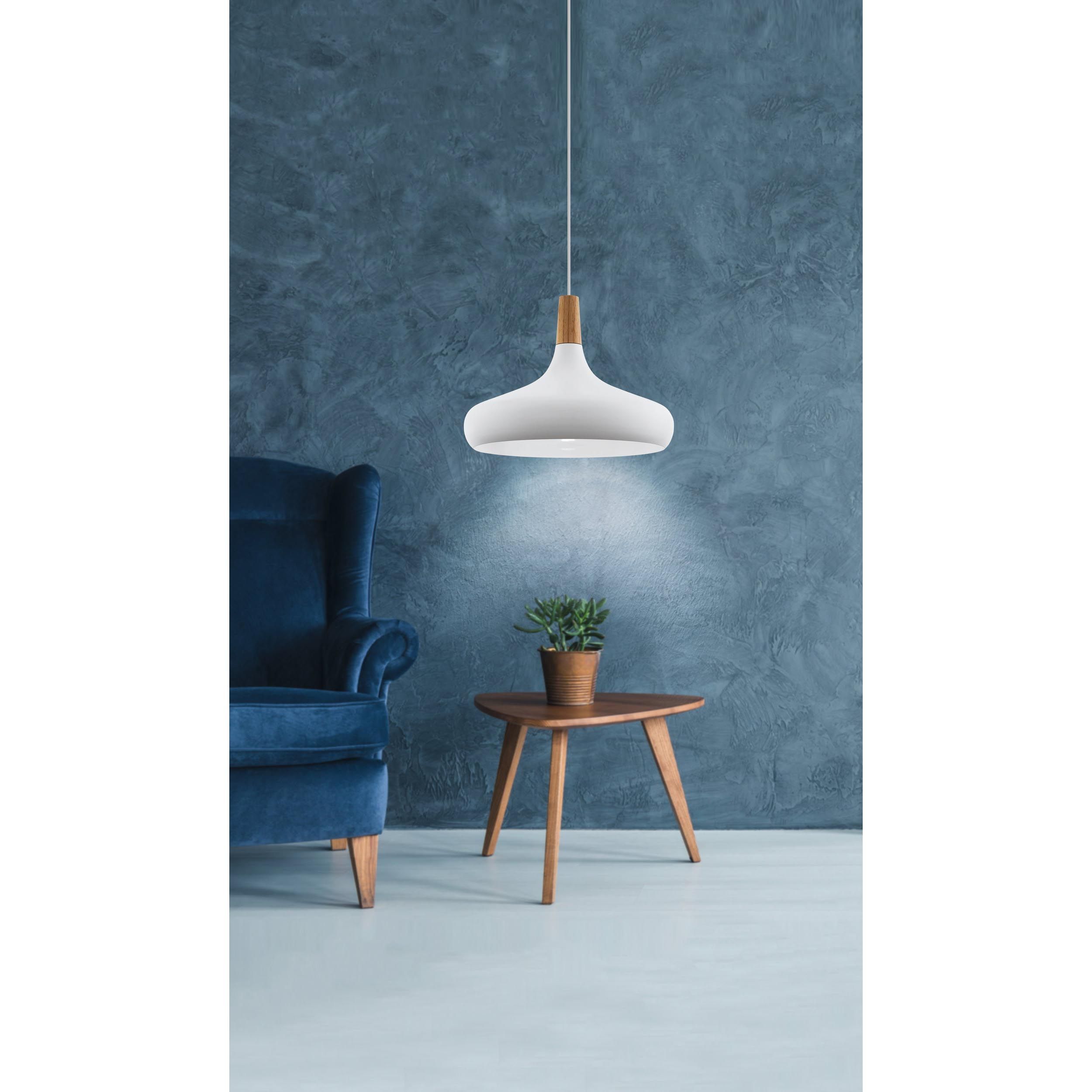 Suspension métal blanc SABINAR E27 1X60W