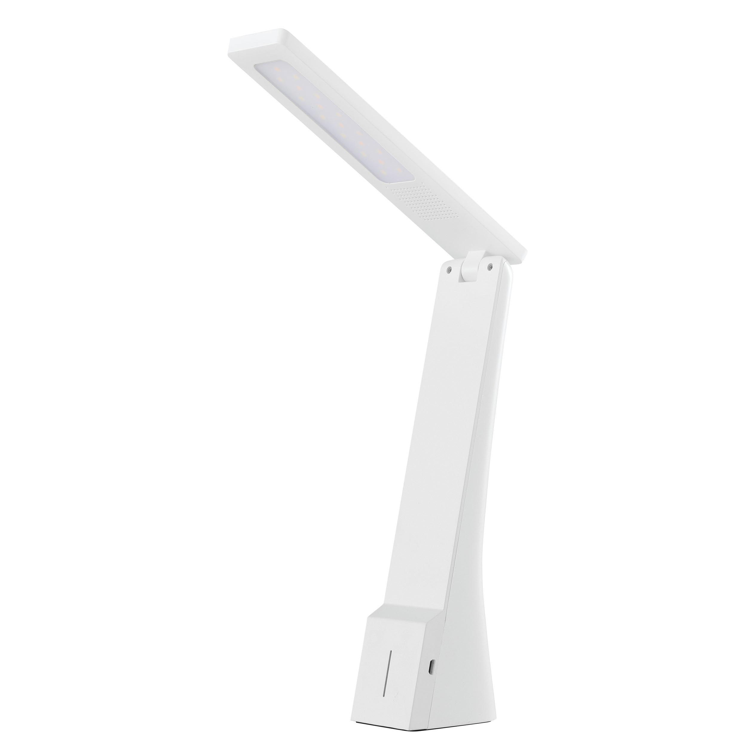 Lampe de bureau LED SECA blanc H26cm