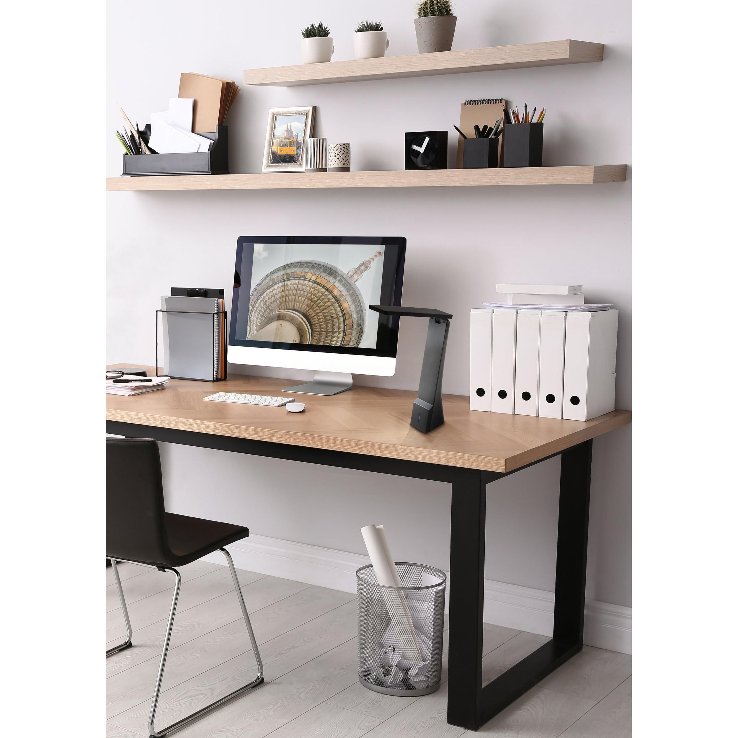 Lampe de bureau LED SECA noir H43cm