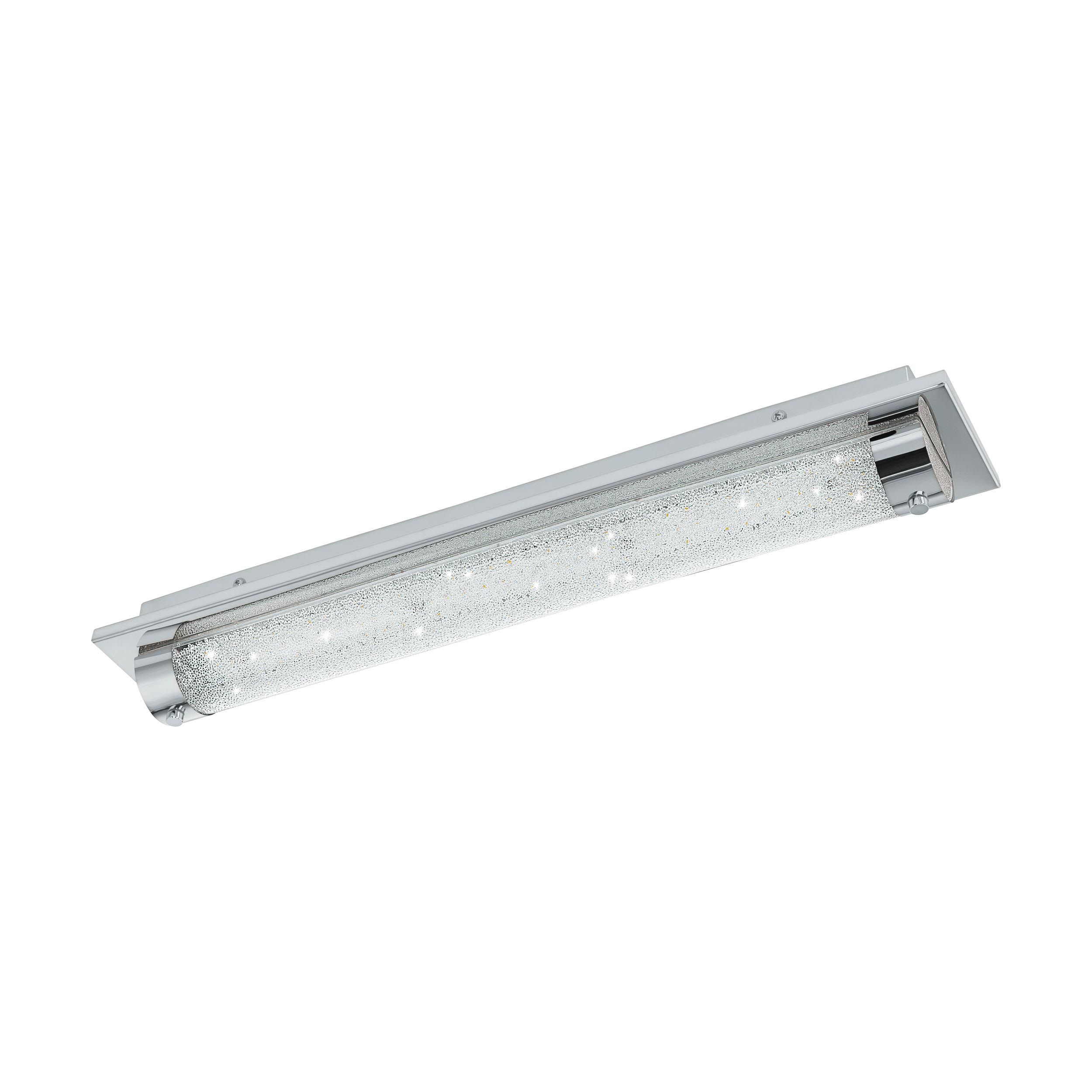 Plafonnier LED TOLORICO argenté L57cm