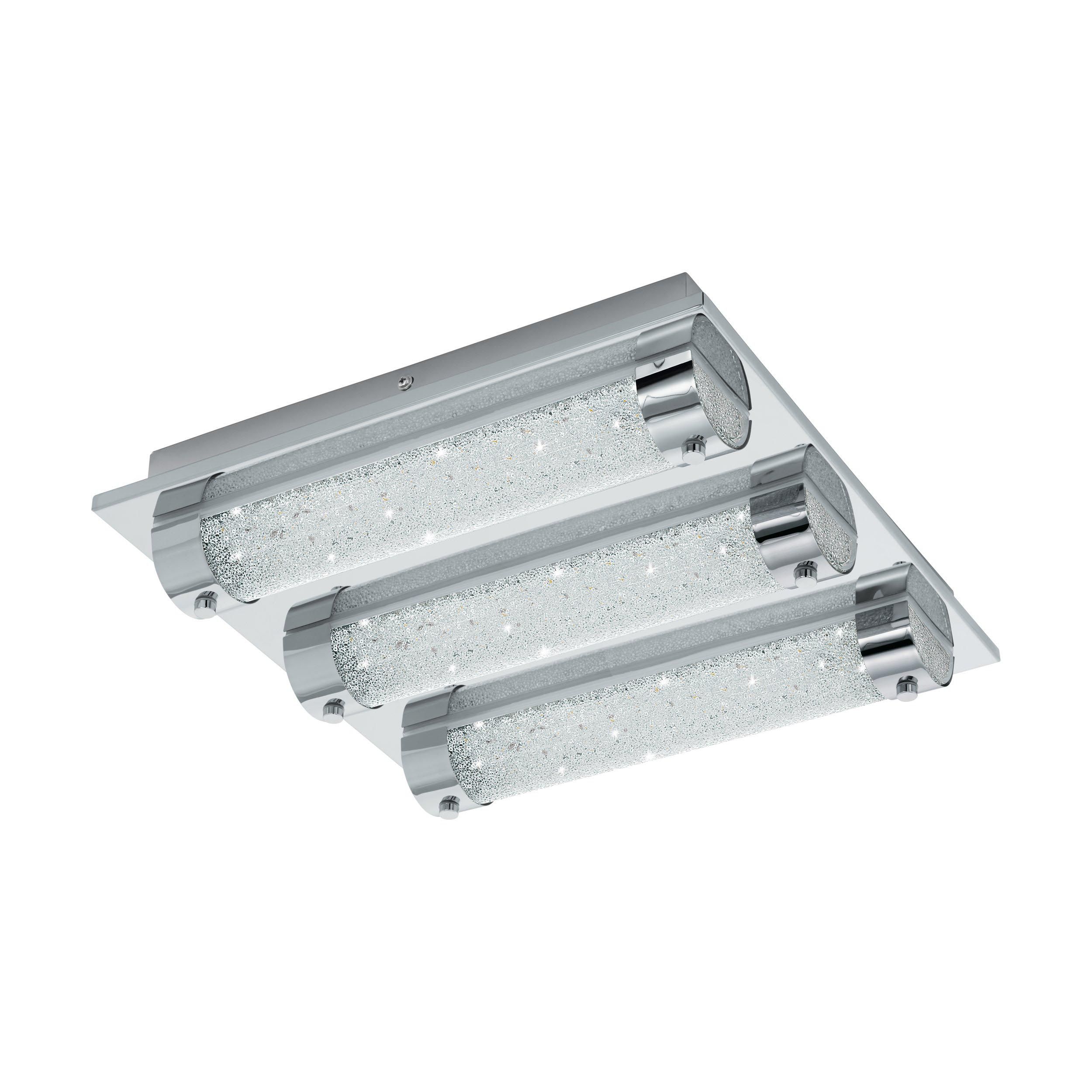 Plafonnier LED TOLORICO argenté L35cm