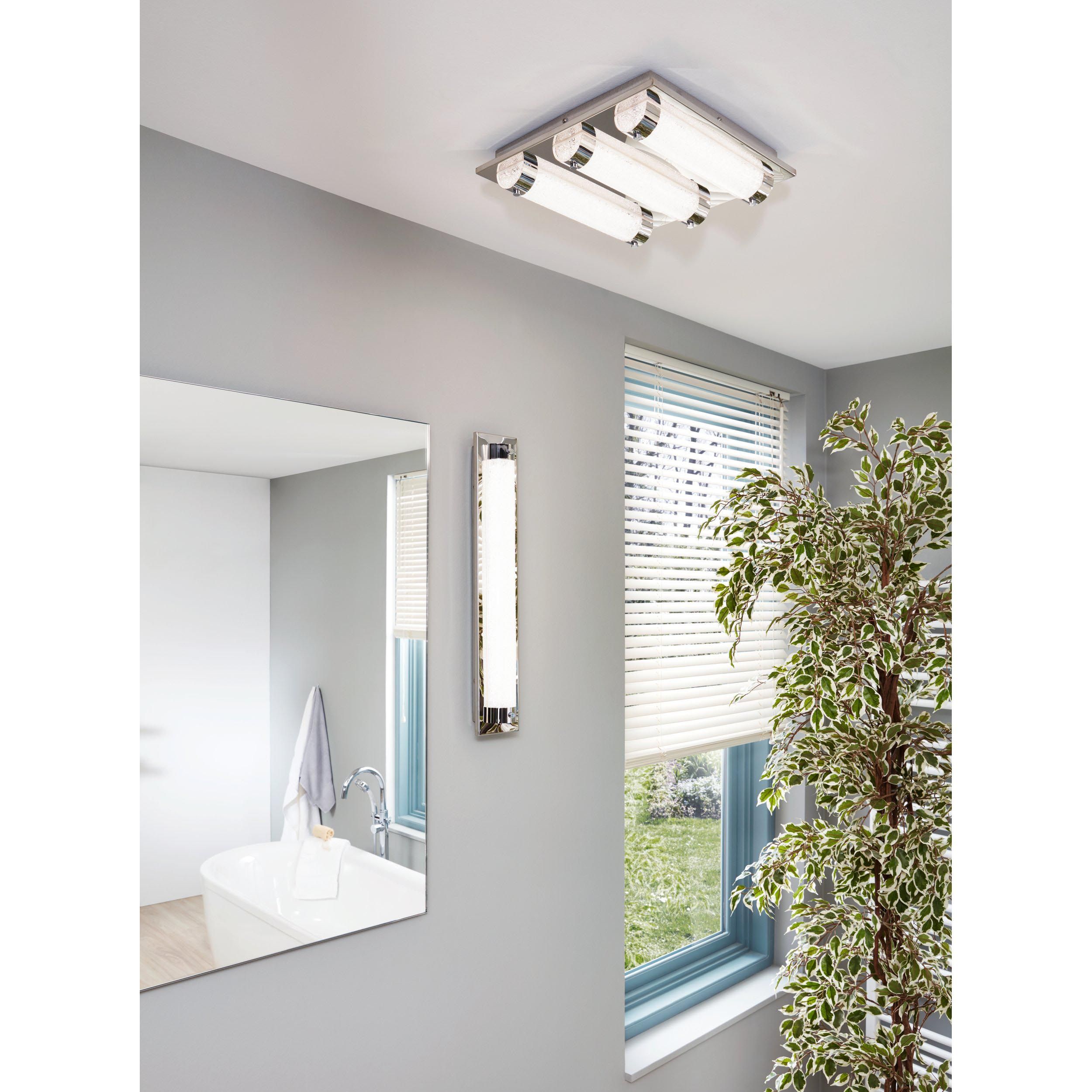 Plafonnier métal argenté TOLORICO LED INT 1X22W