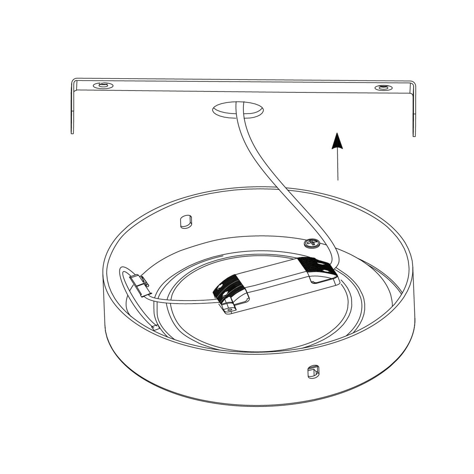 Plafonnier LED FUEVA 1 blanc Ø40cm
