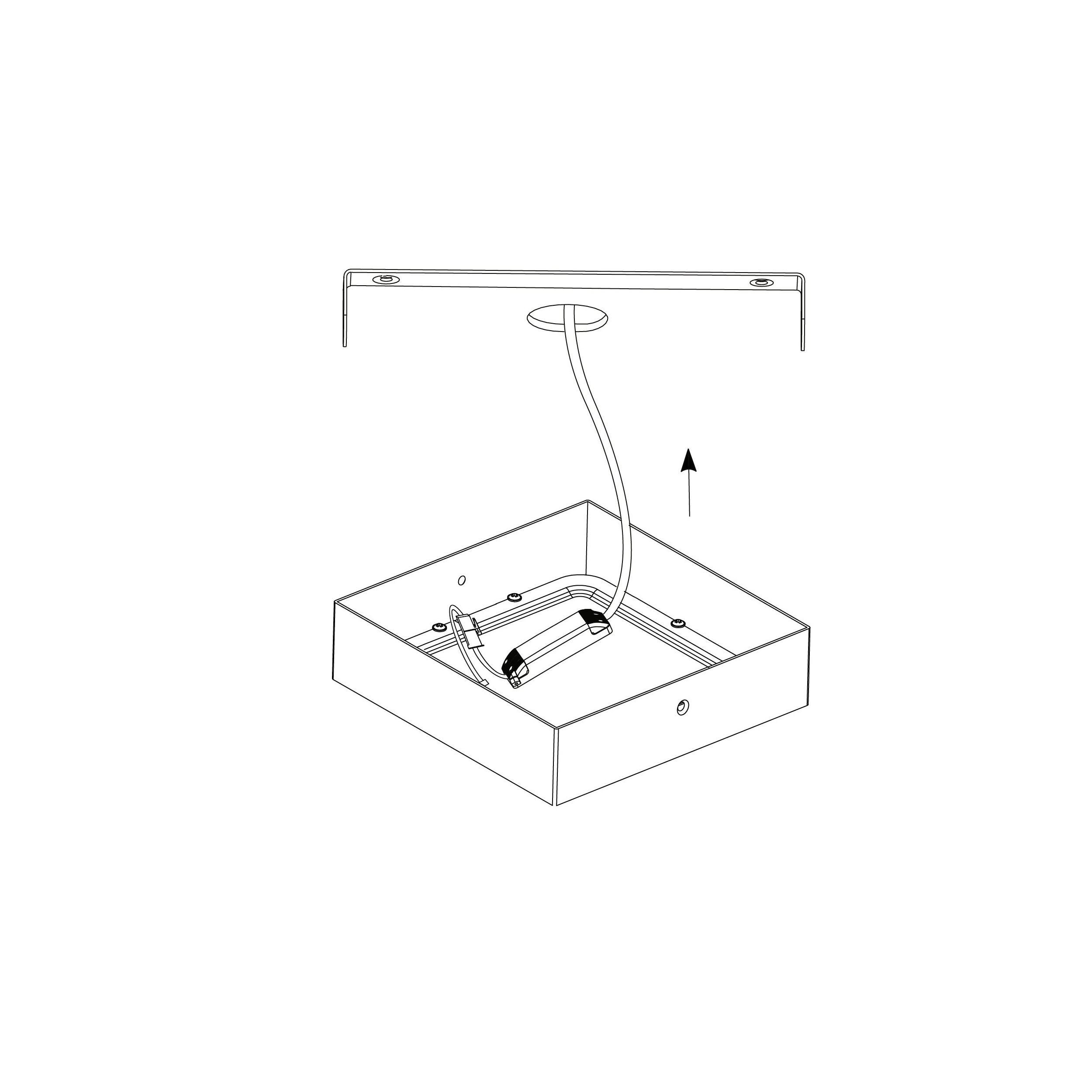 Plafonnier LED FUEVA 1 blanc 40x40cm