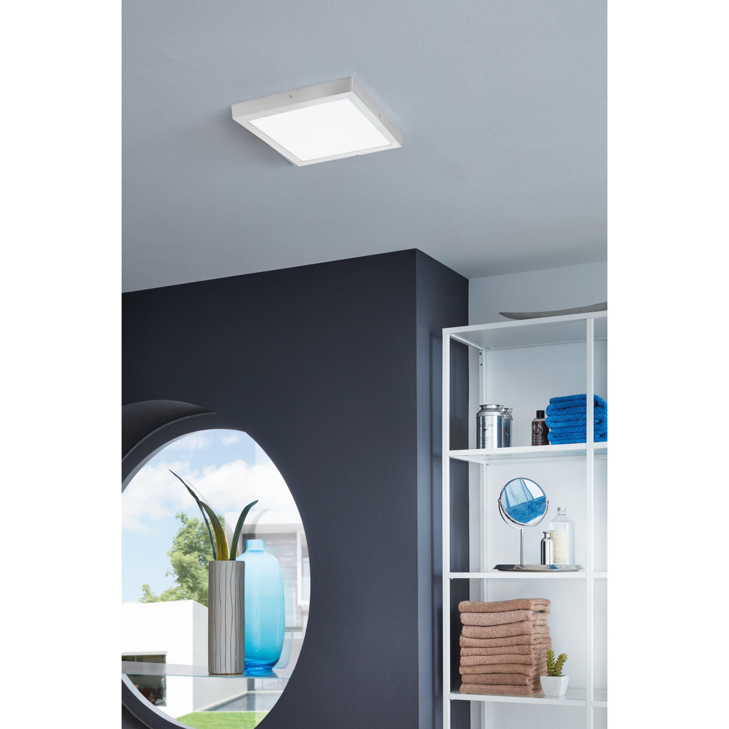 Plafonnier LED FUEVA 1 gris 40x40cm