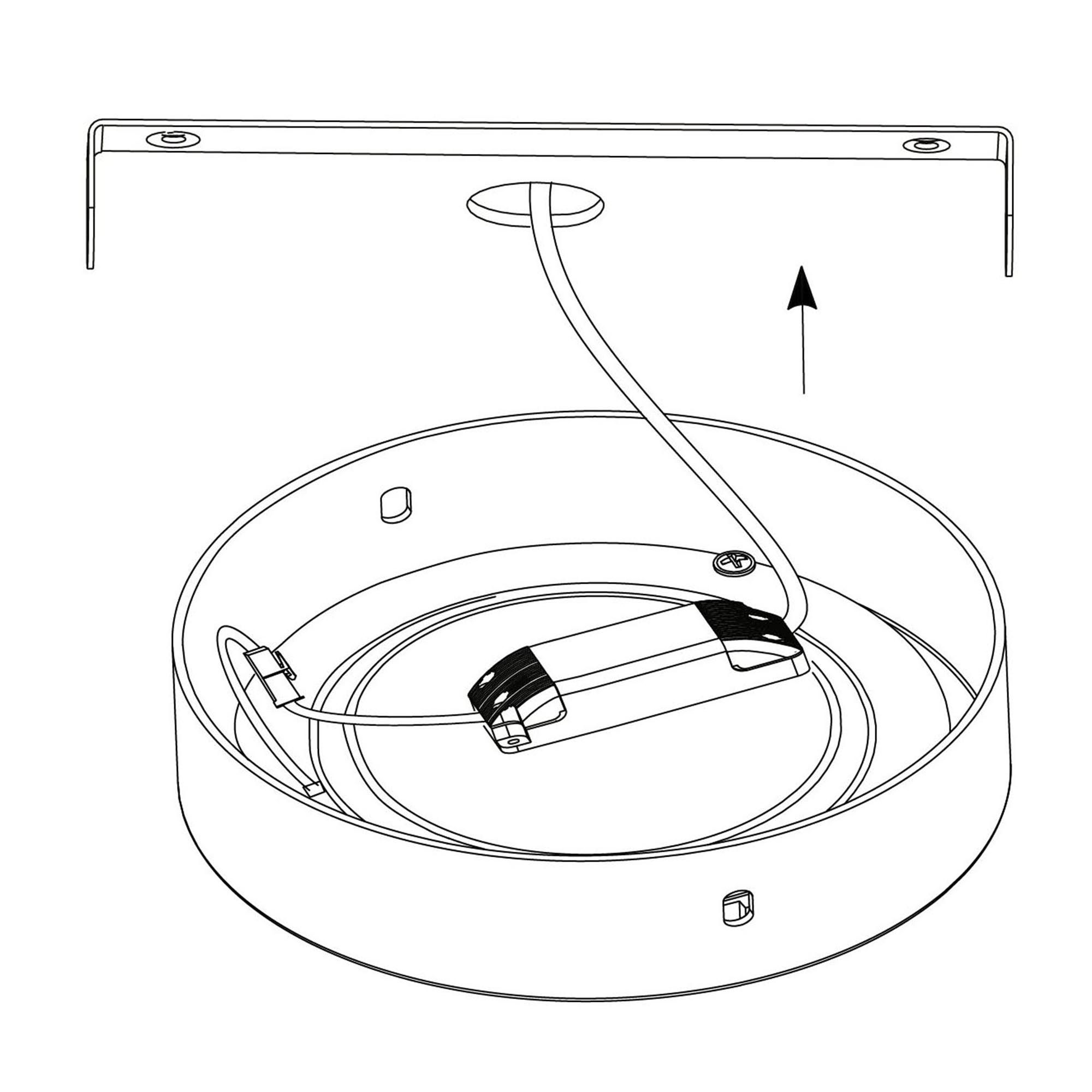 Plafonnier LED FUEVA 1 blanc Ø40cm