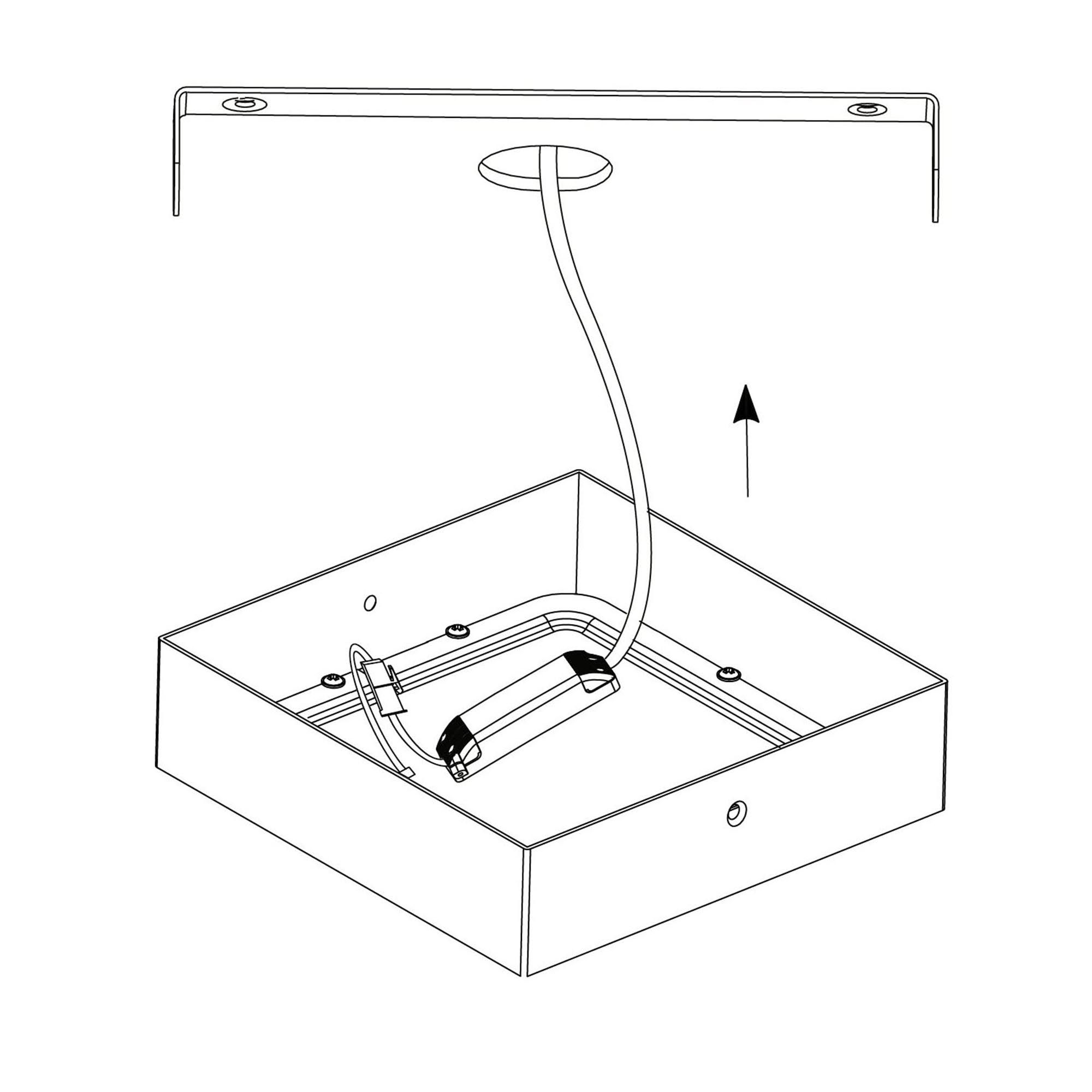 Plafonnier LED FUEVA 1 blanc 40x40cm