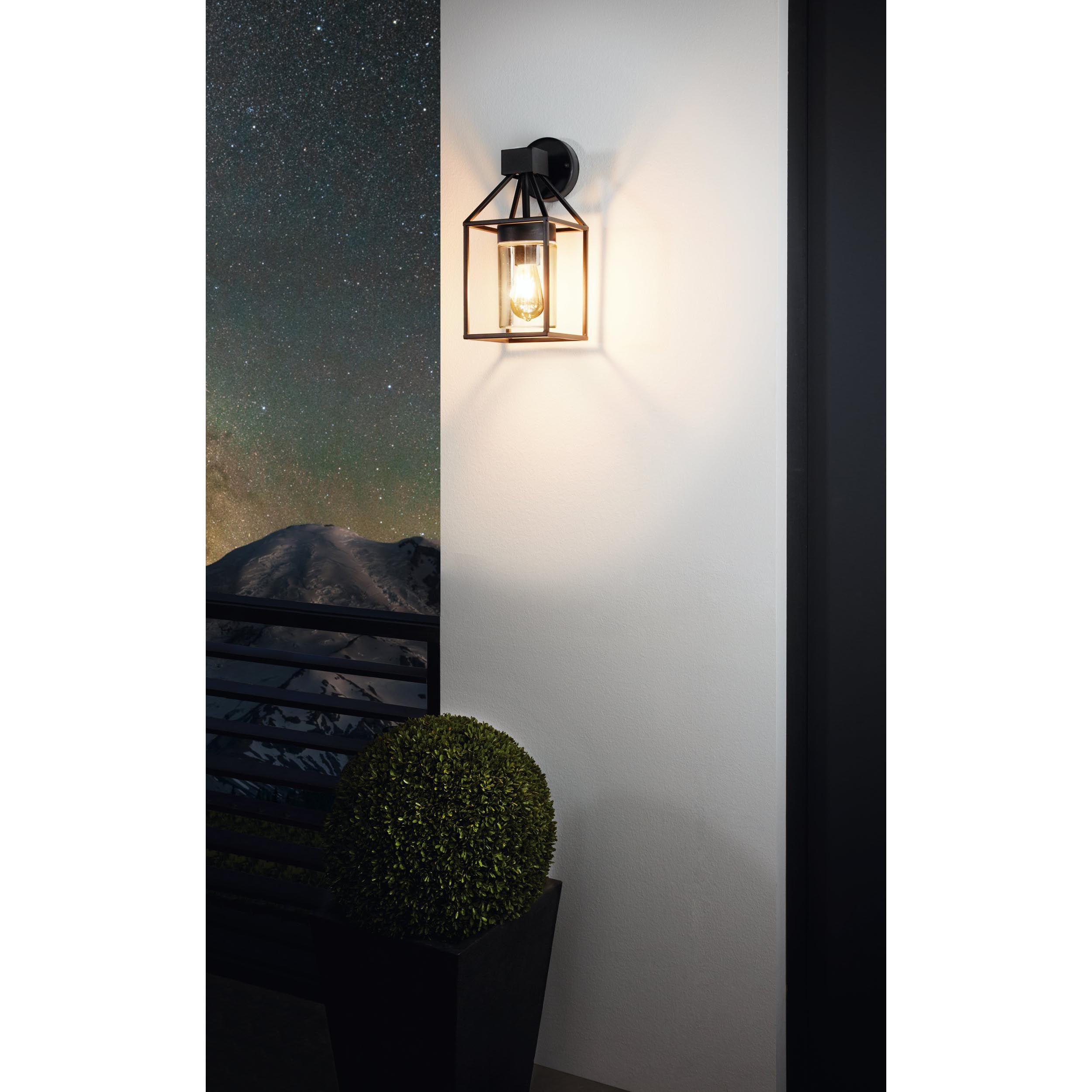 Applique extérieure TRECATE noir H35,5cm