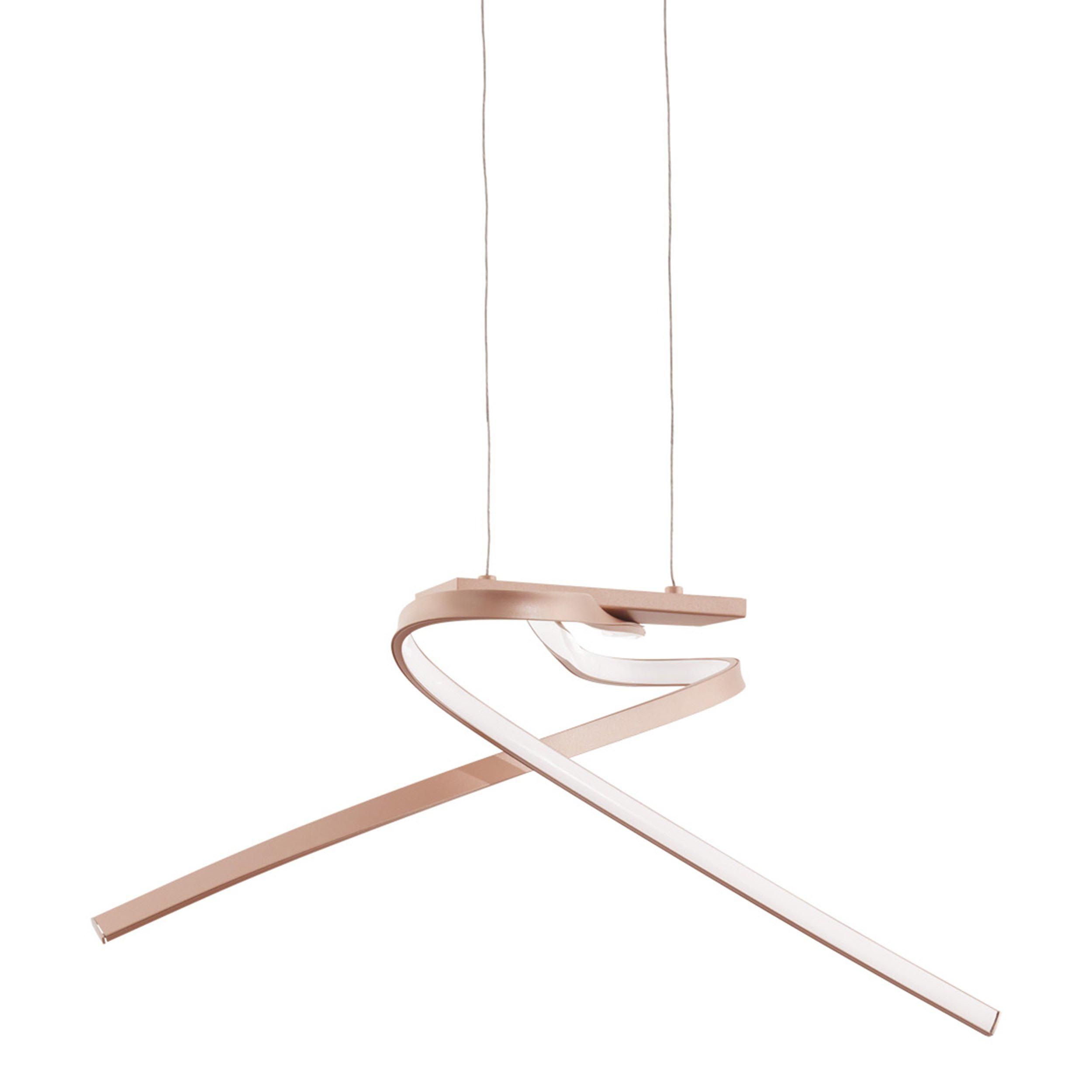 Suspension LED PALOZZA rose Ø31,5cm