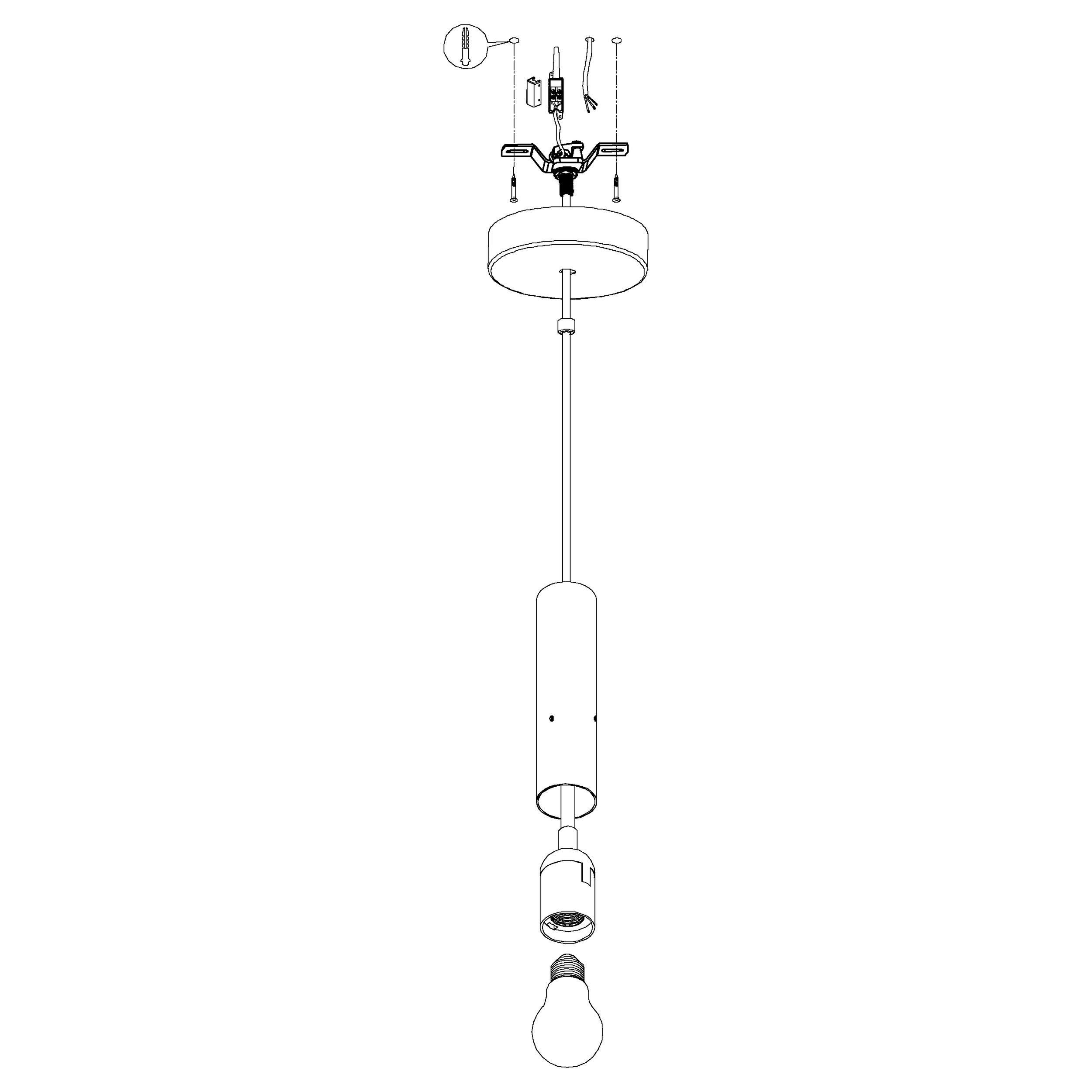 Suspension MONTEFINO transparent Ø11cm