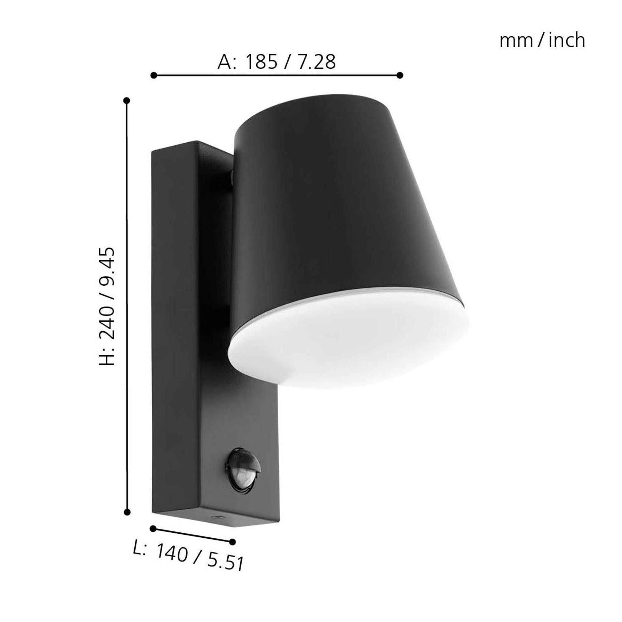 Applique extérieure CALDIERO anthracite H24cm