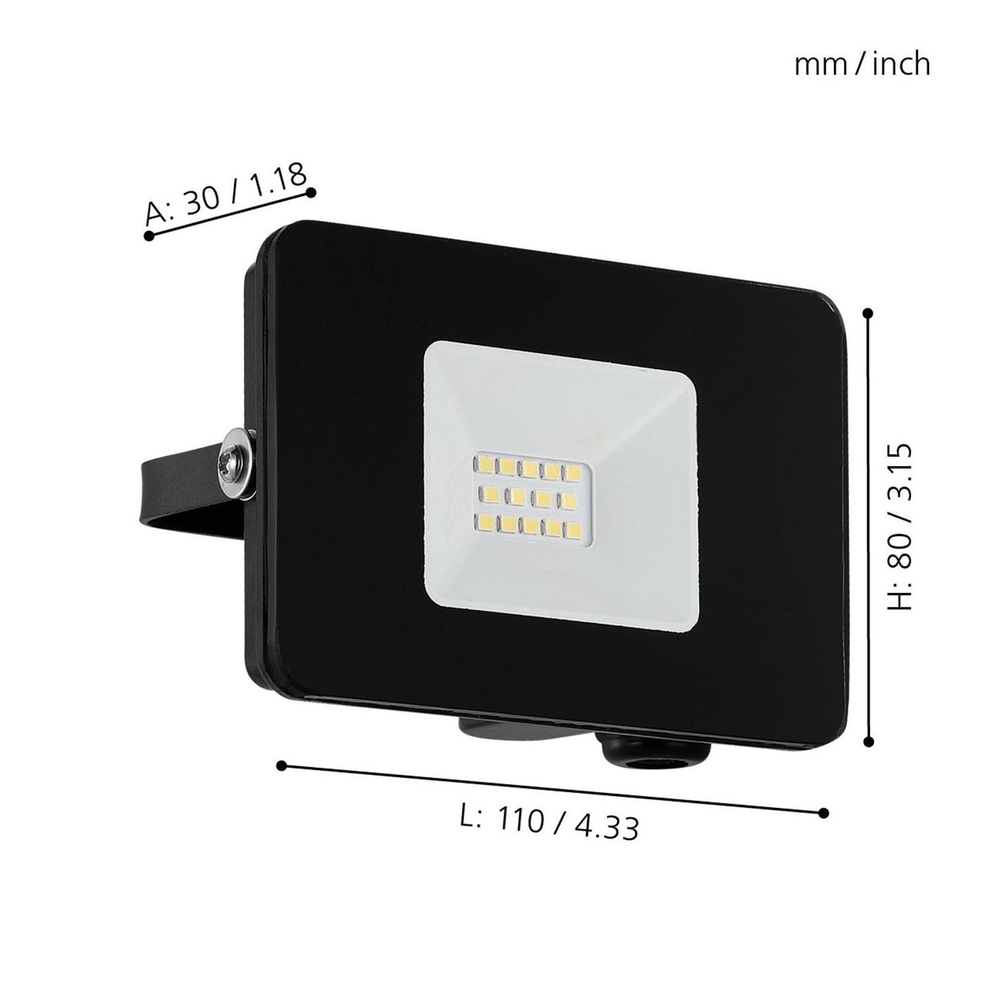 Projecteur extérieur LED FAEDO 3 noir H8cm
