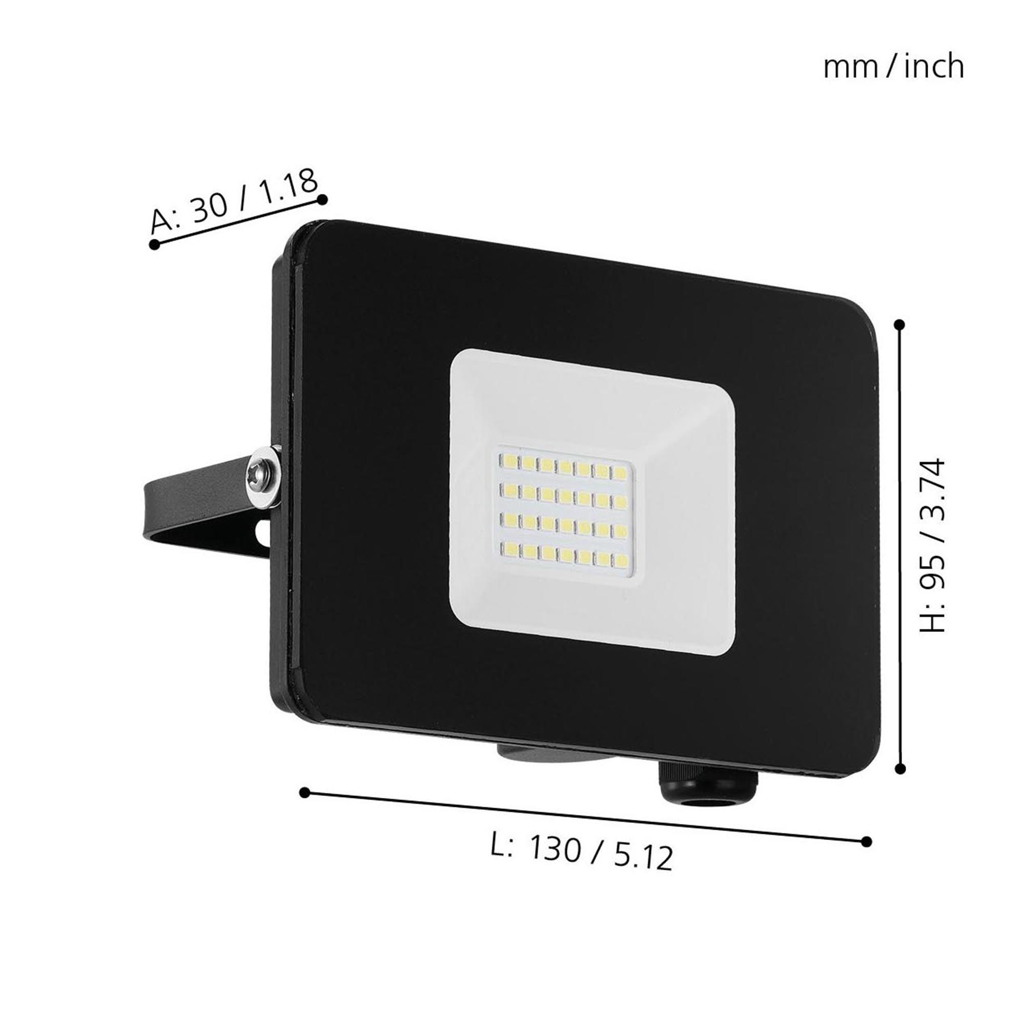Projecteur extérieur LED FAEDO 3 noir H13,5cm