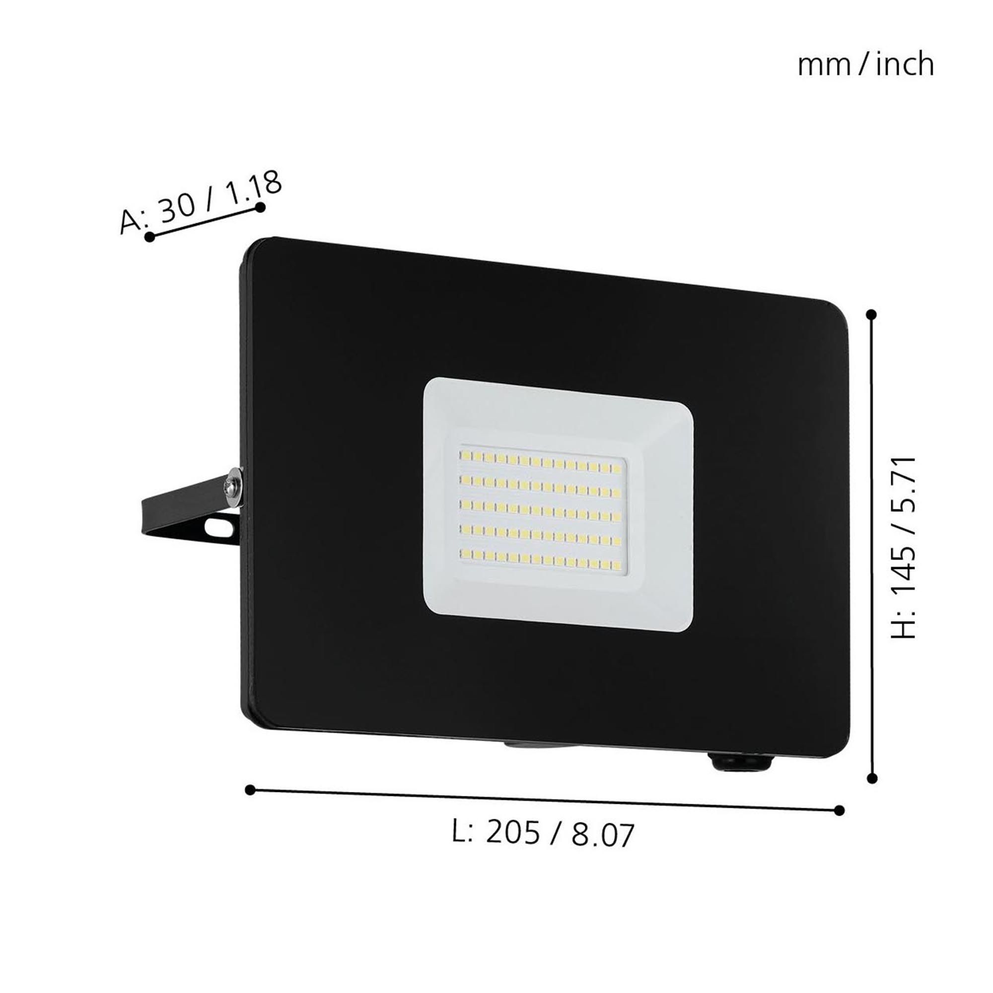 Projecteur extérieur LED FAEDO 3 noir H13,5cm