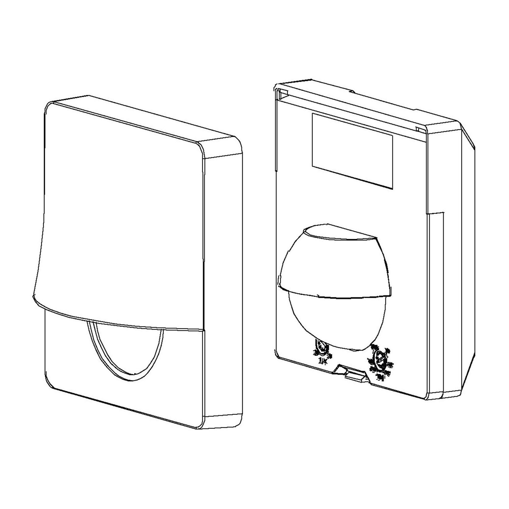 Détecteur extérieur DETECT ME 3 blanc H10cm