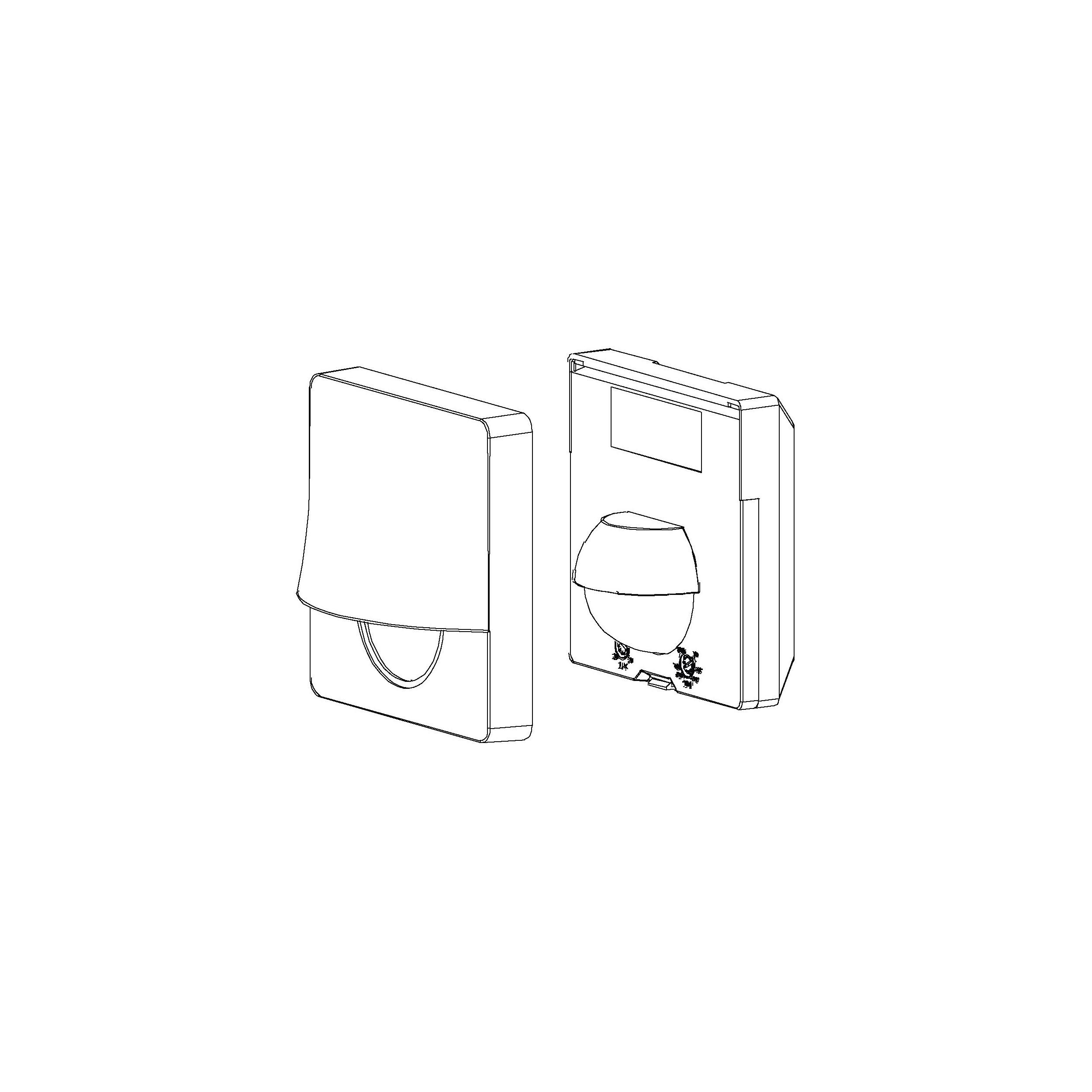 Détecteur extérieur DETECT ME 3 blanc H9,5cm