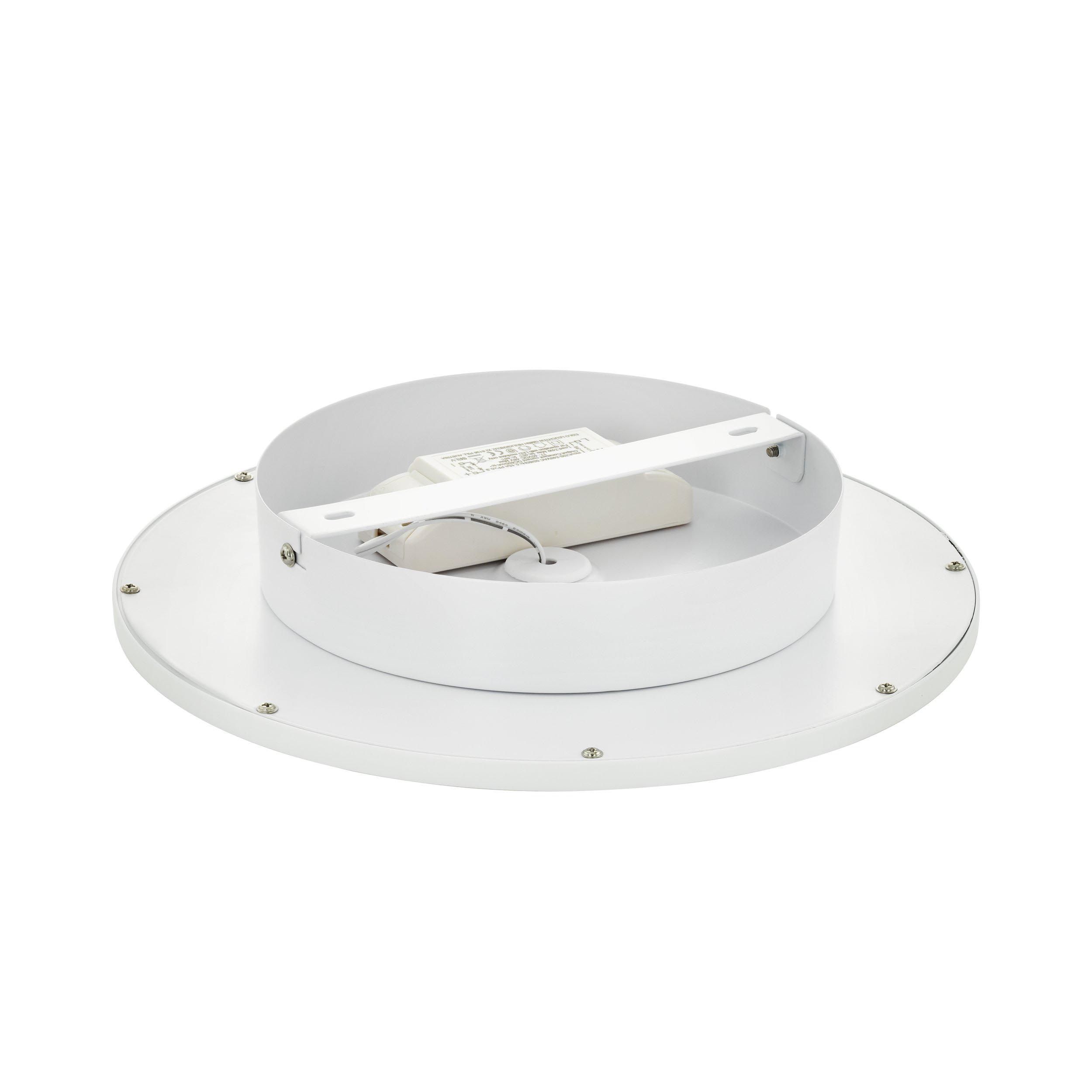 Plafonnier LED SARSINA blanc Ø30cm