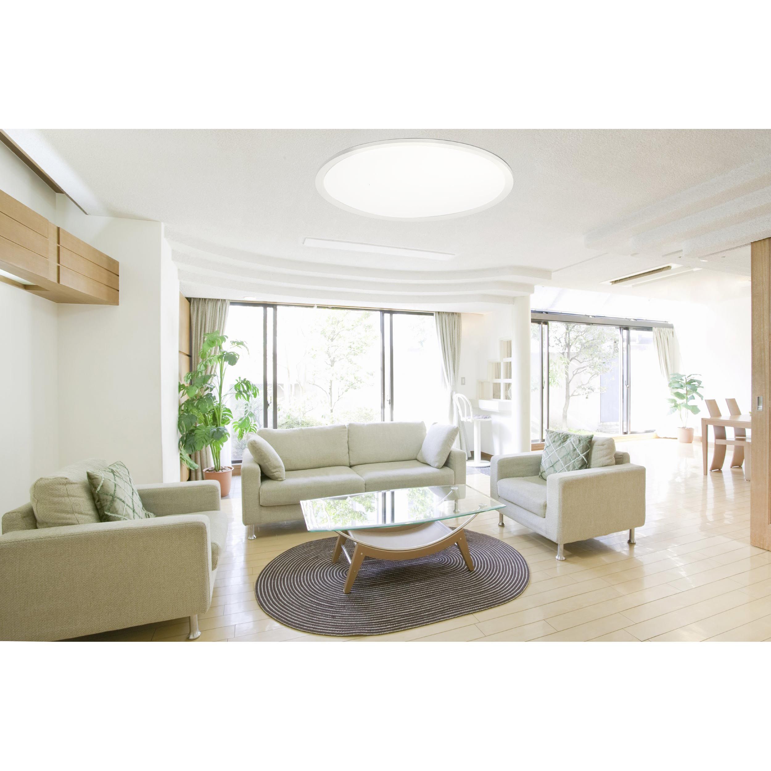 Plafonnier LED SARSINA blanc Ø60cm
