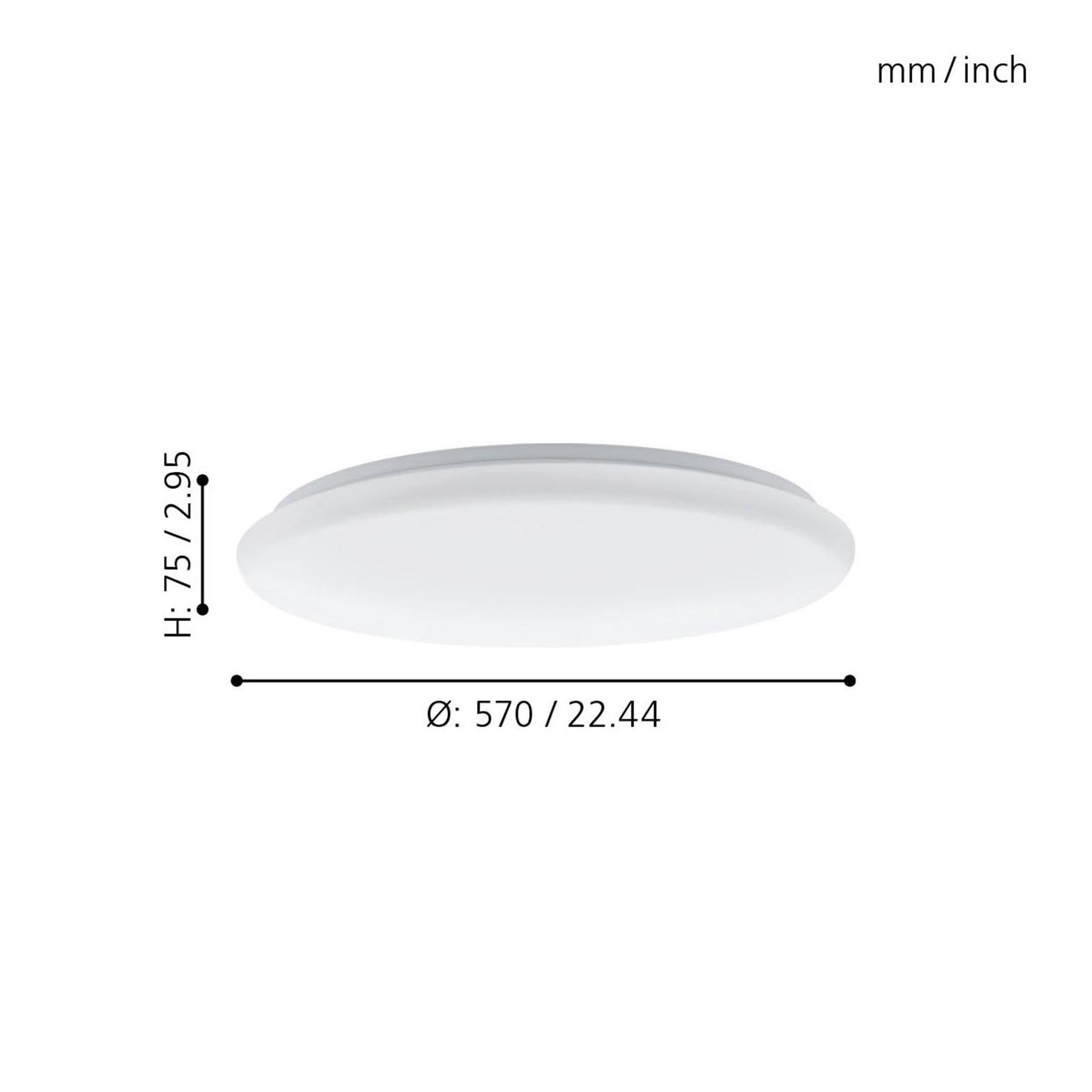 Plafonnier LED GIRON blanc Ø57cm