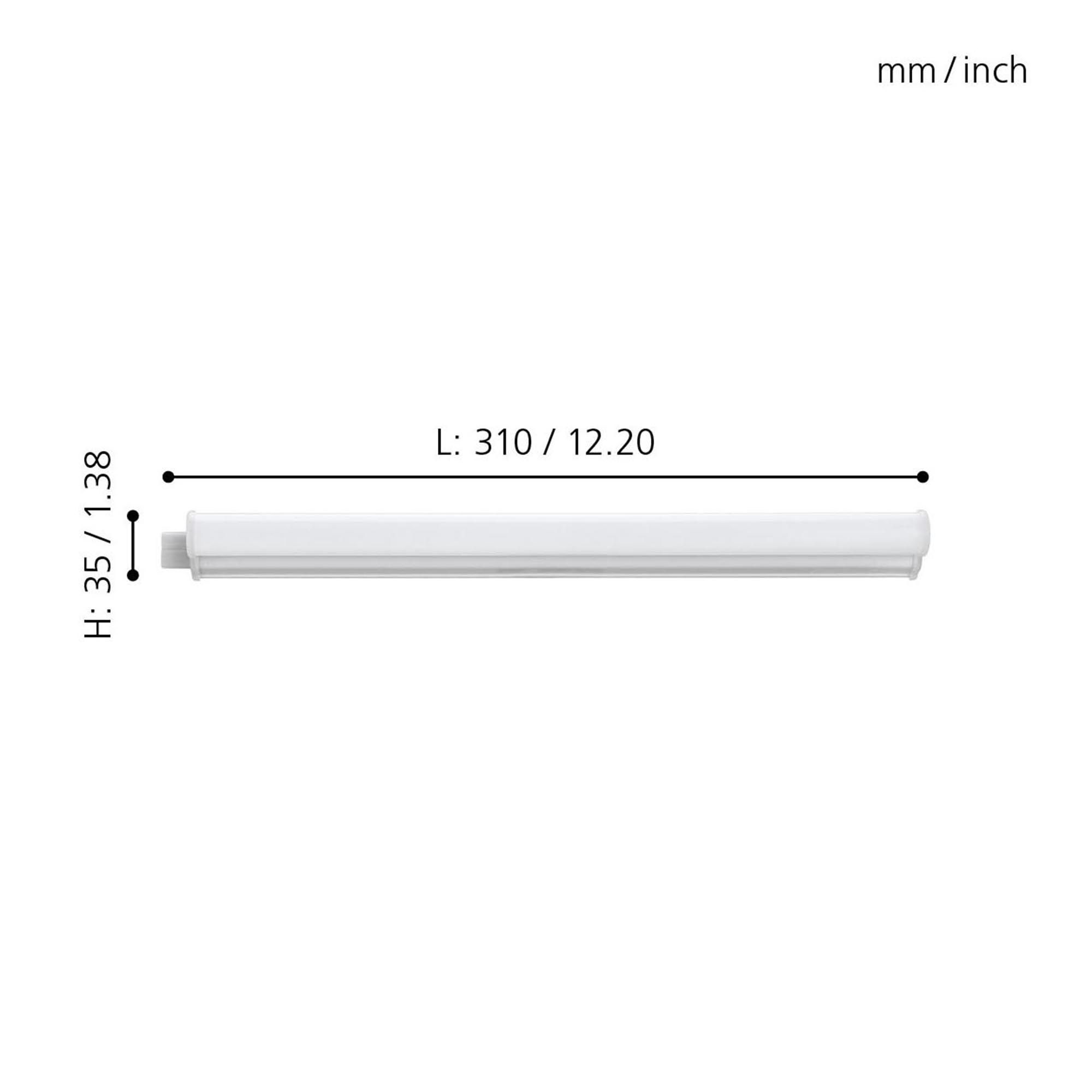 Plafonnier LED DUNDRY blanc L31cm
