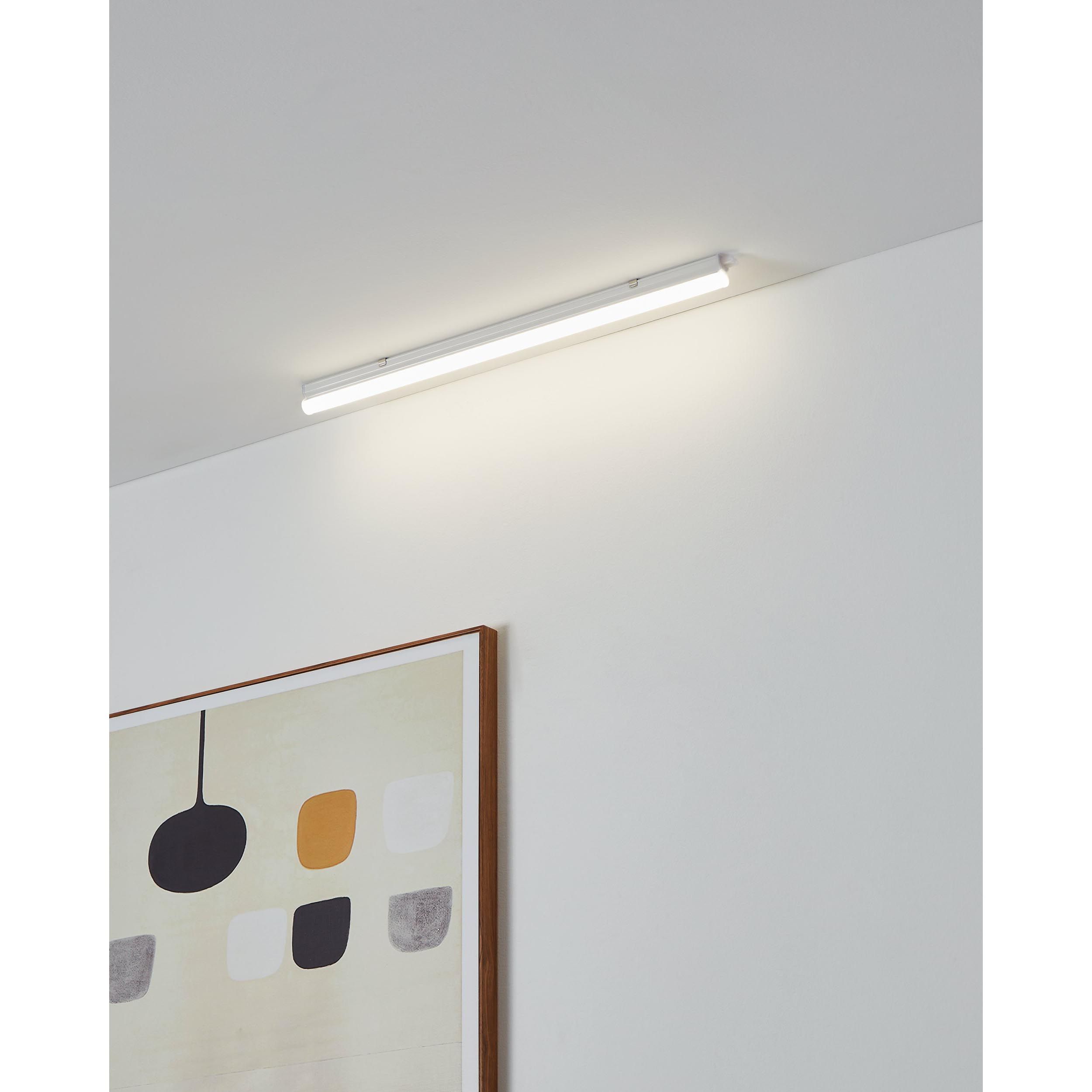 Plafonnier LED DUNDRY blanc L57cm