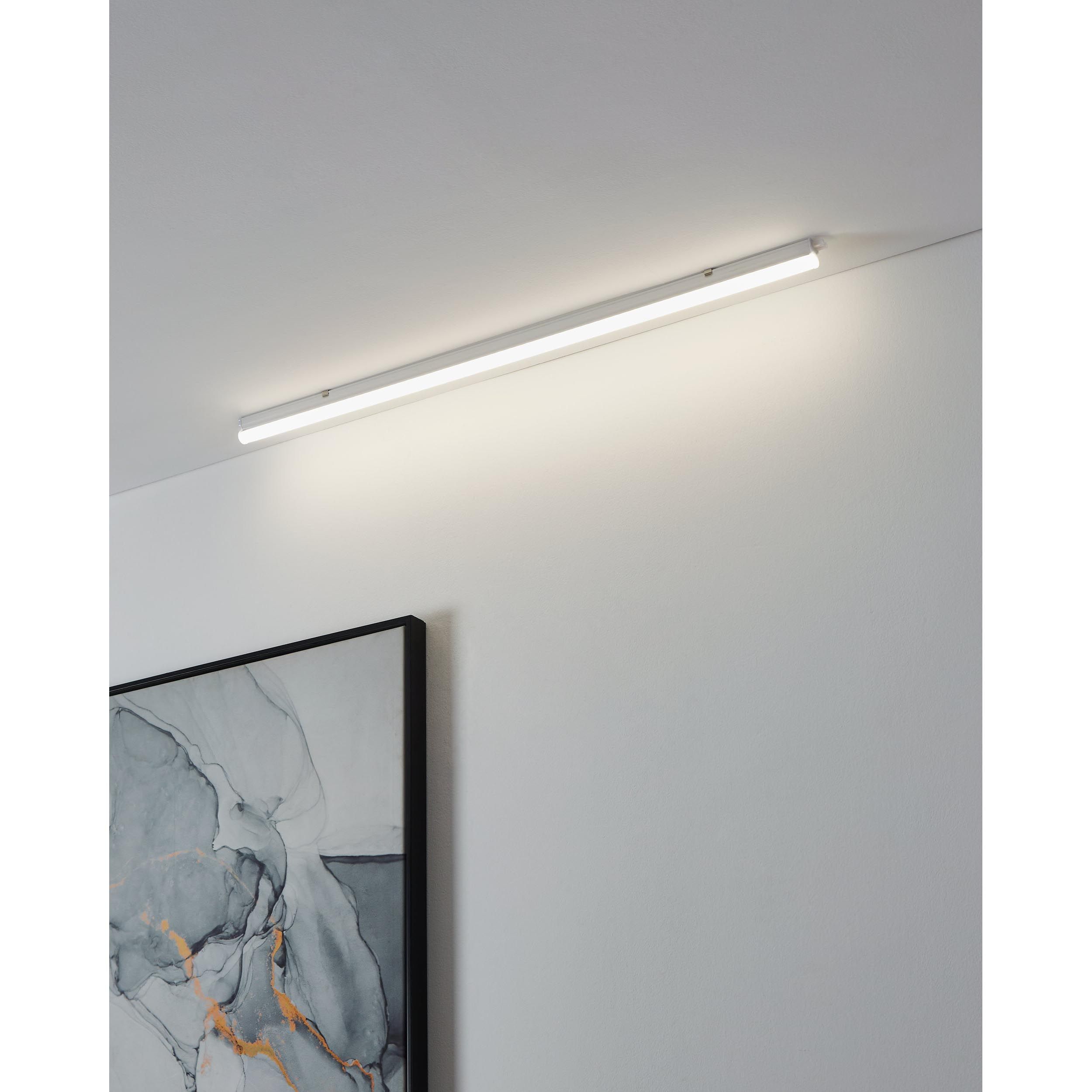 Plafonnier LED DUNDRY blanc L87cm