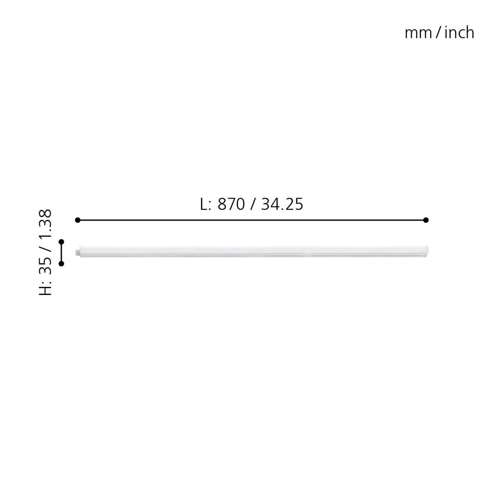 Plafonnier LED DUNDRY blanc L87cm