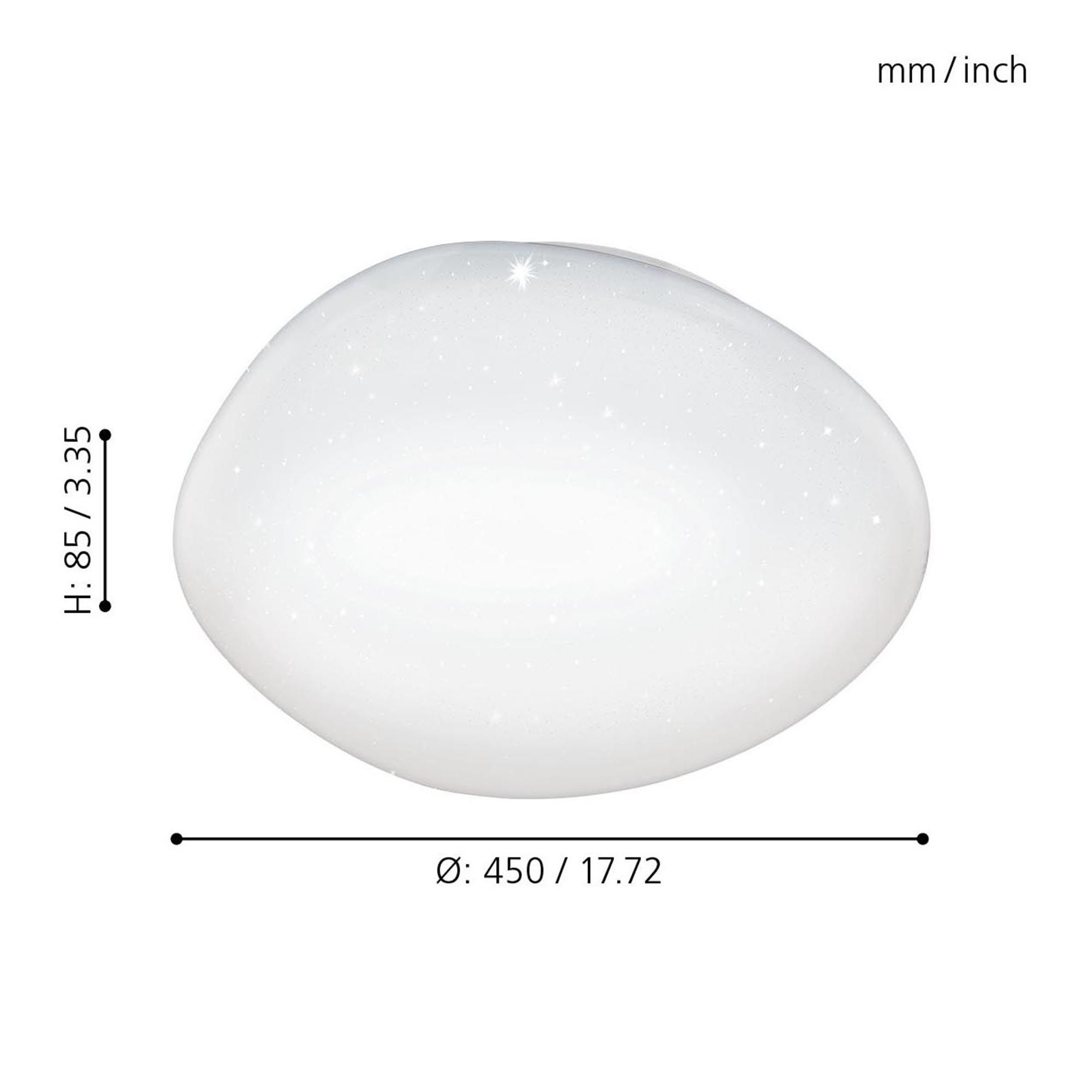 Plafonnier LED SILERAS blanc Ø45cm
