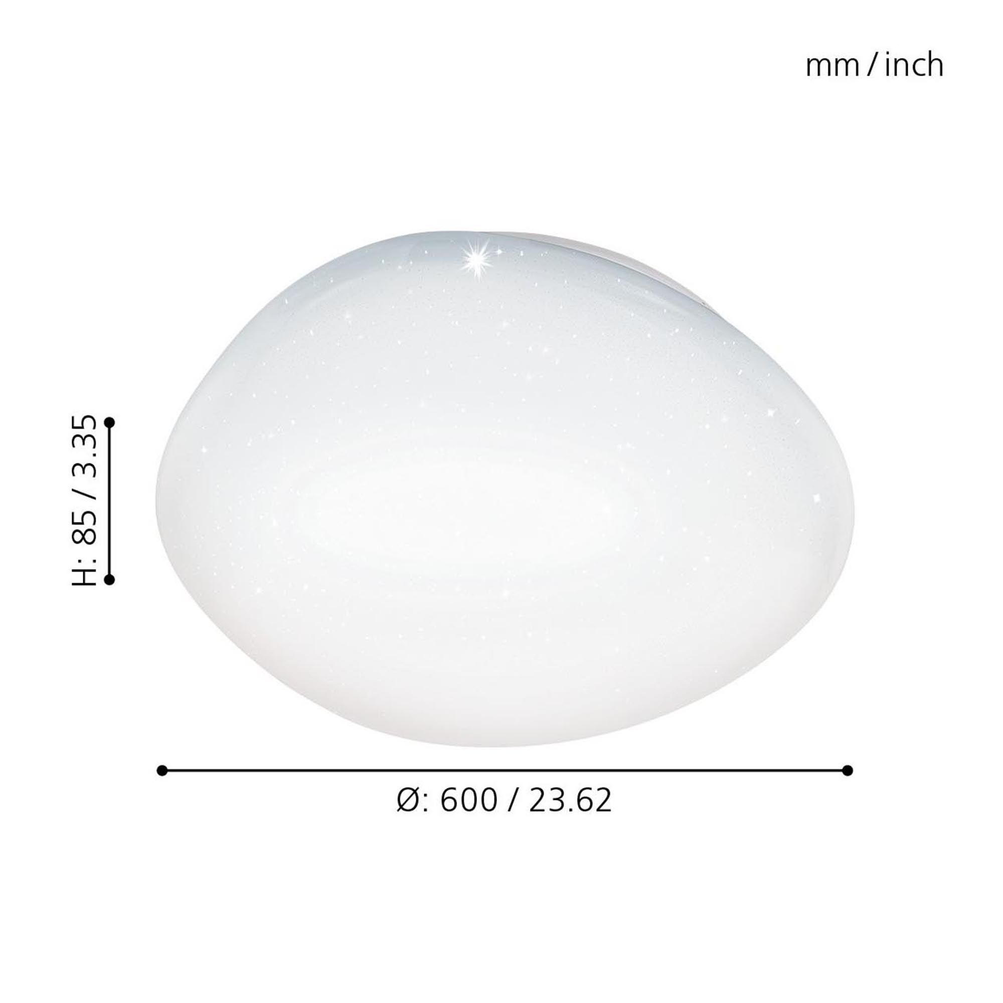 Plafonnier LED SILERAS blanc Ø60cm