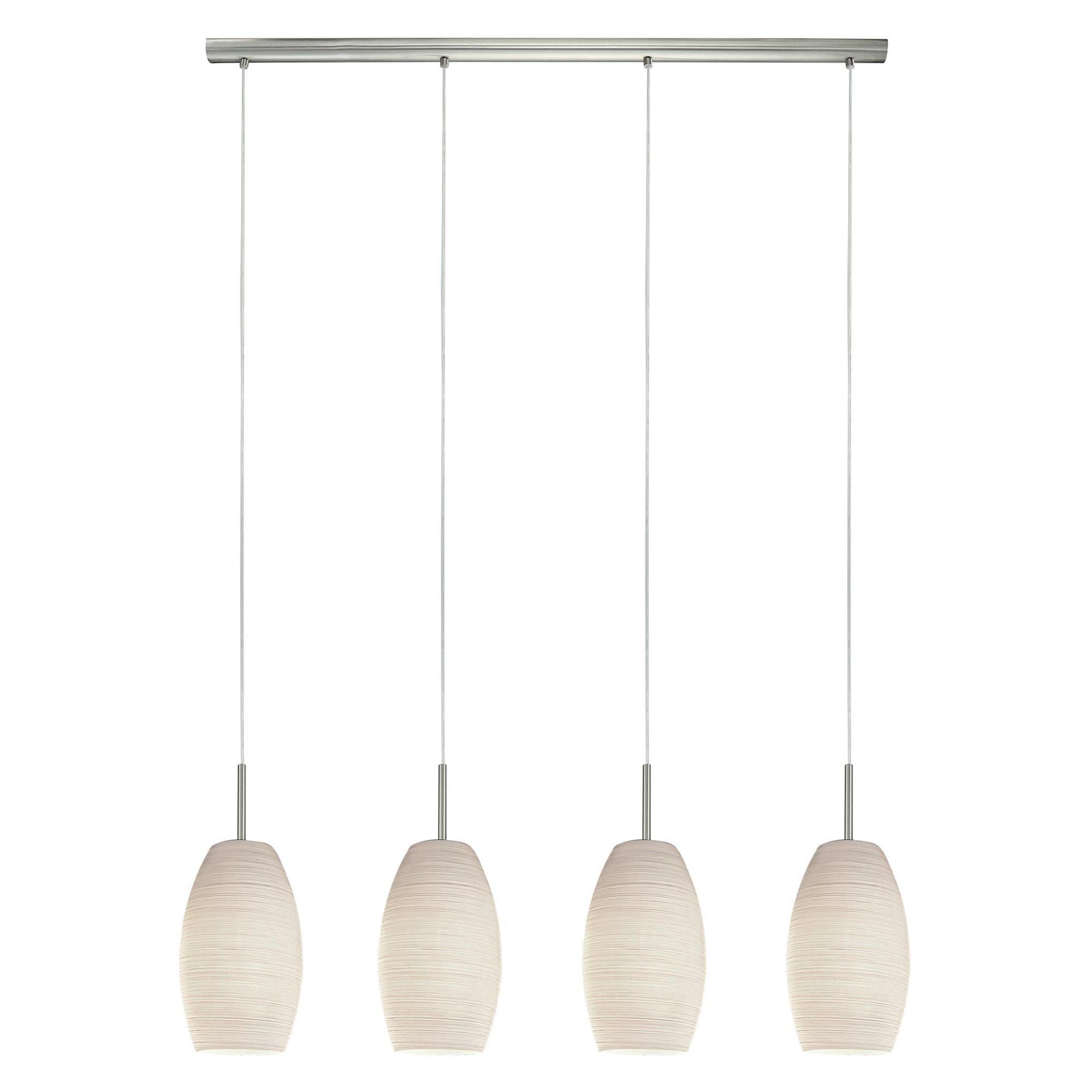 Suspension BATISTA nickel mat H110cm