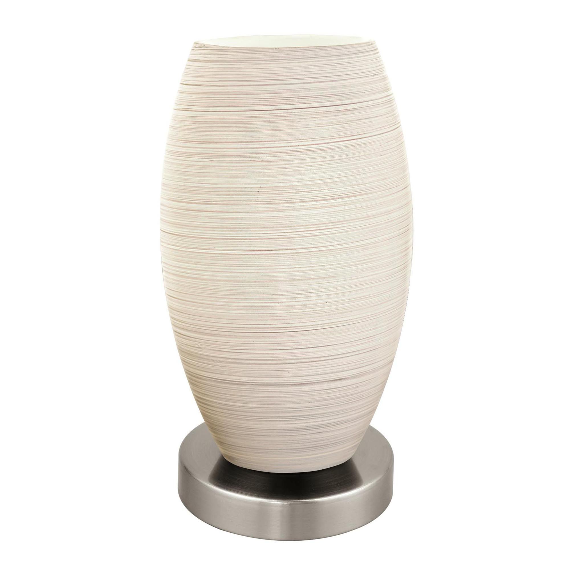 Lampe BATISTA nickel mat H22,5cm