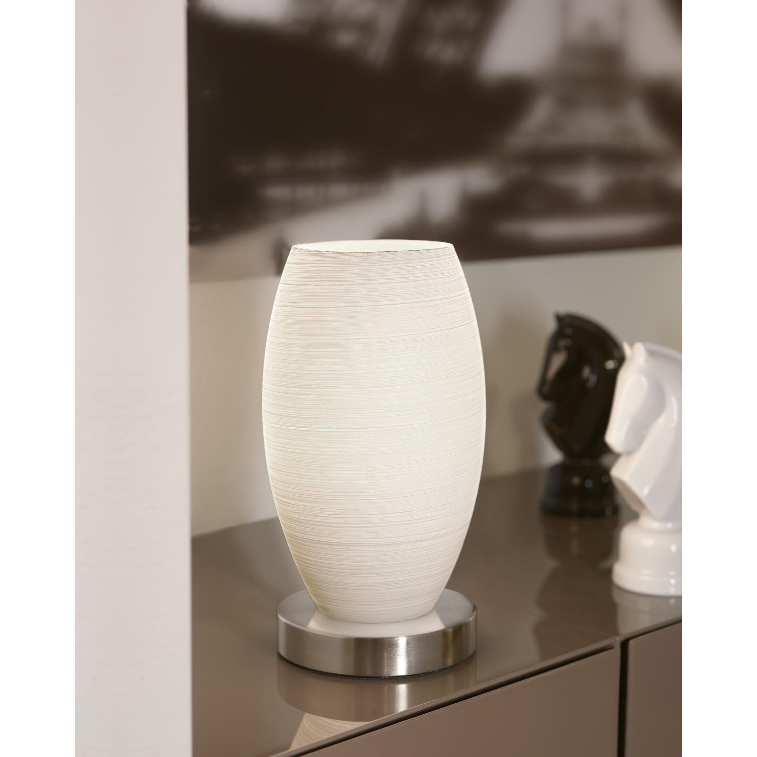 Lampe BATISTA nickel mat H22,5cm