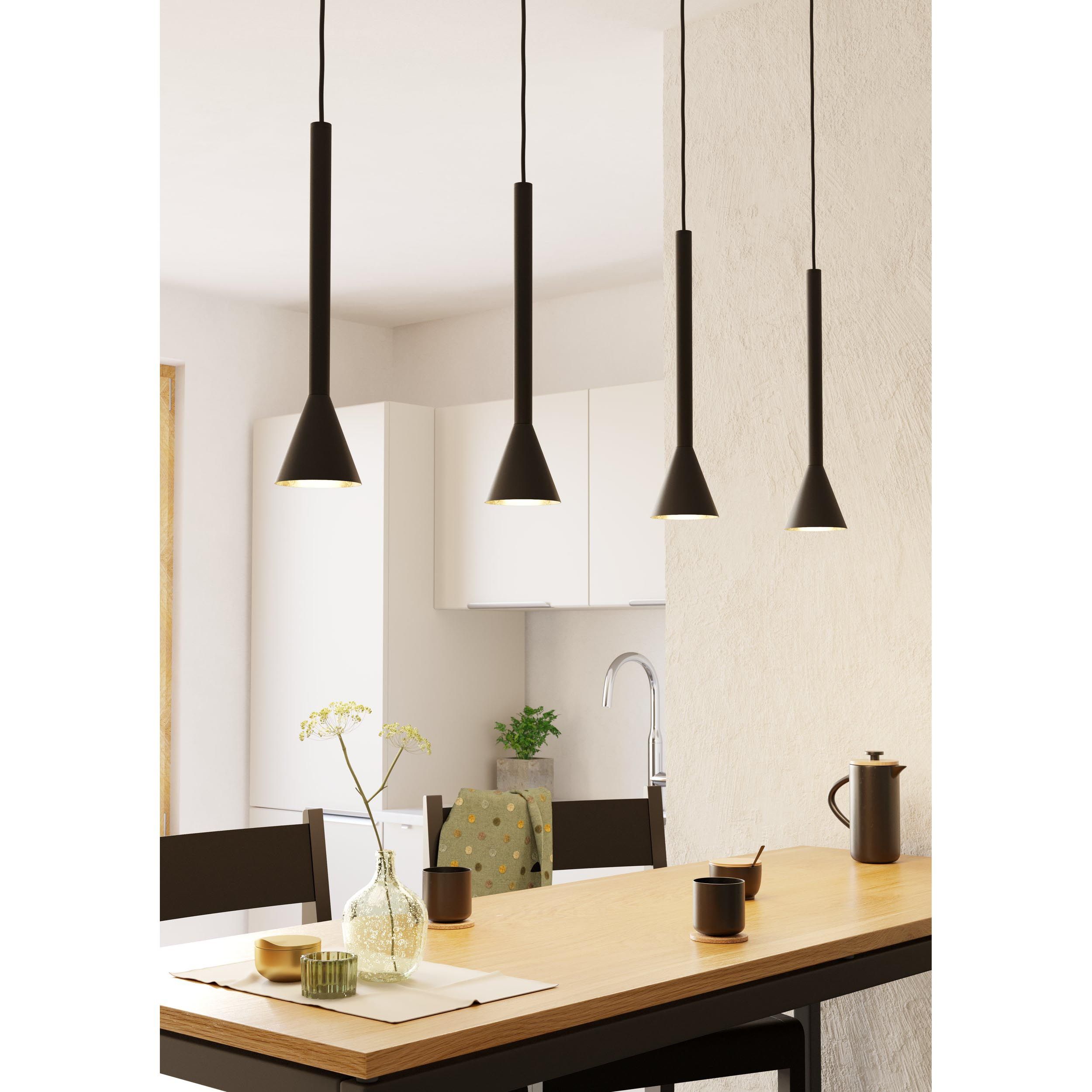 Suspension CORTADERAS noir L113cm