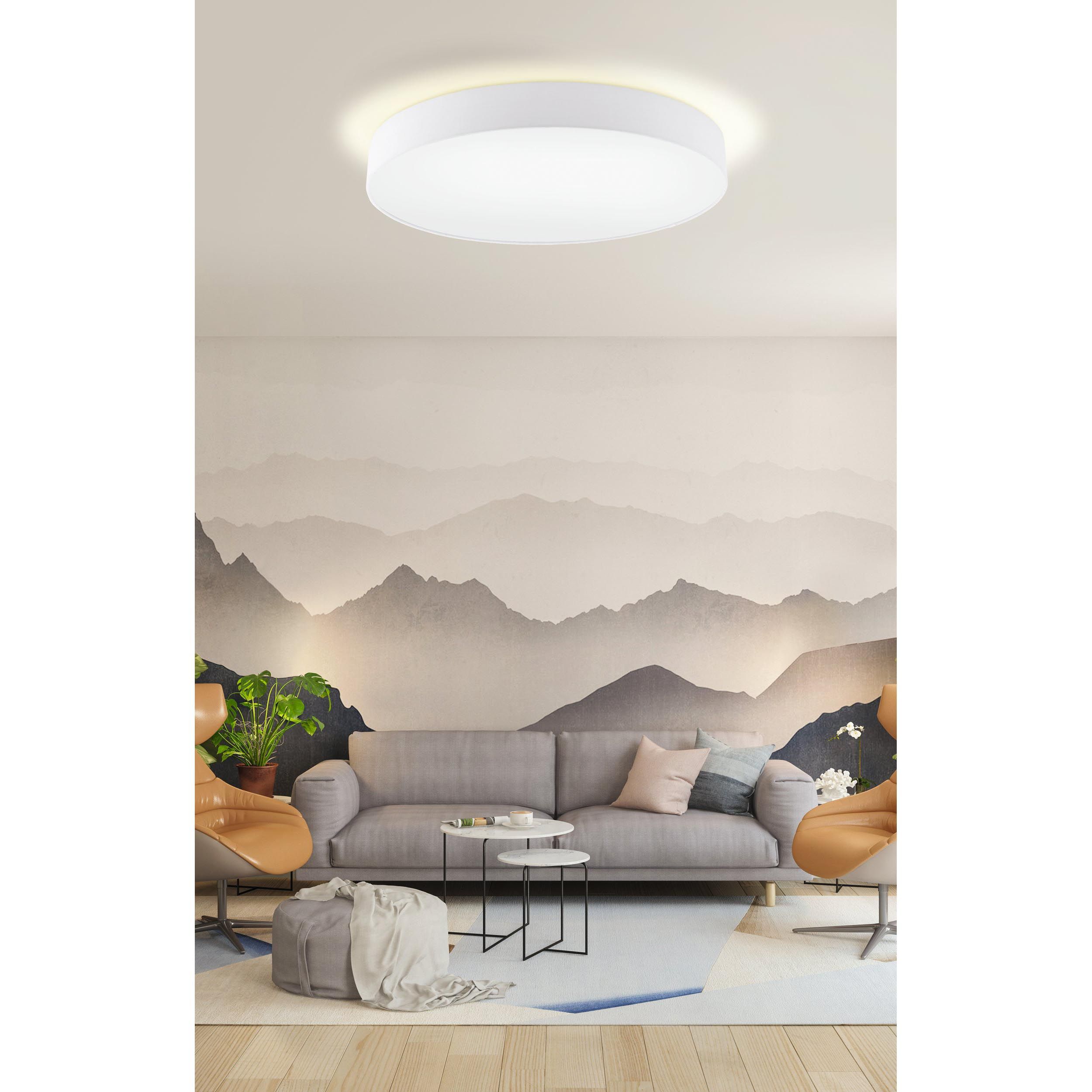 Plafonnier PASTERI blanc Ø76cm