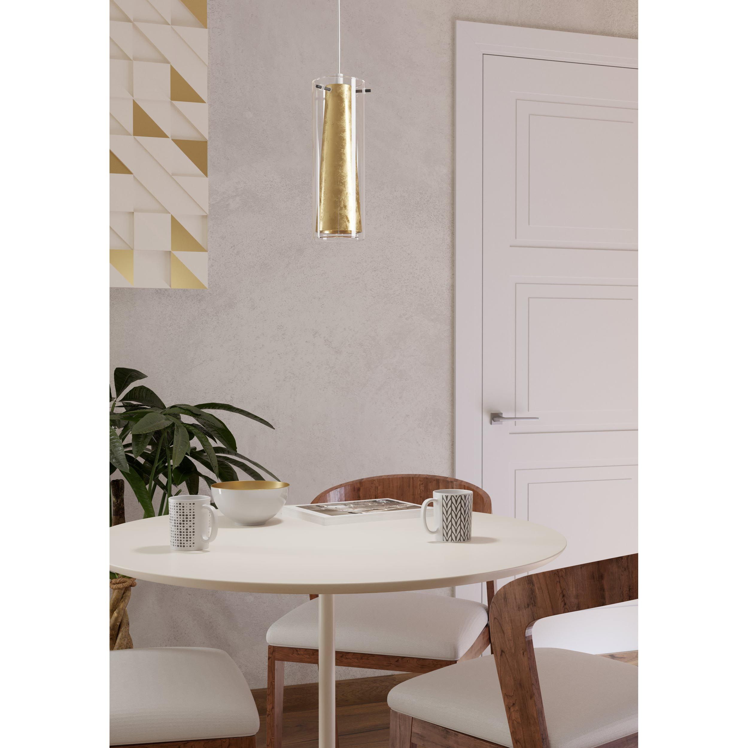 Suspension verre or PINTO GOLD E27 1X40W