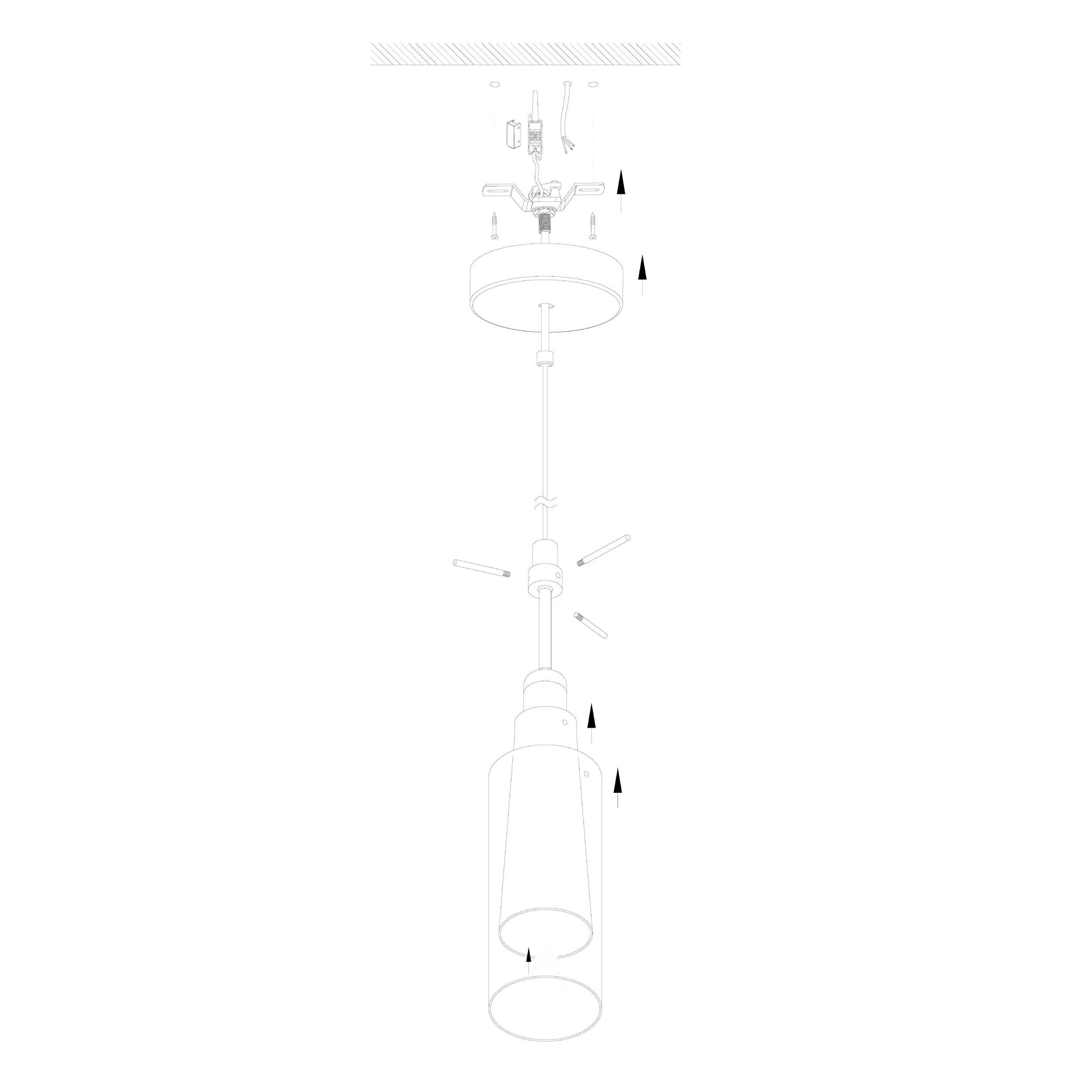 Suspension PINTO GOLD doré Ø11cm
