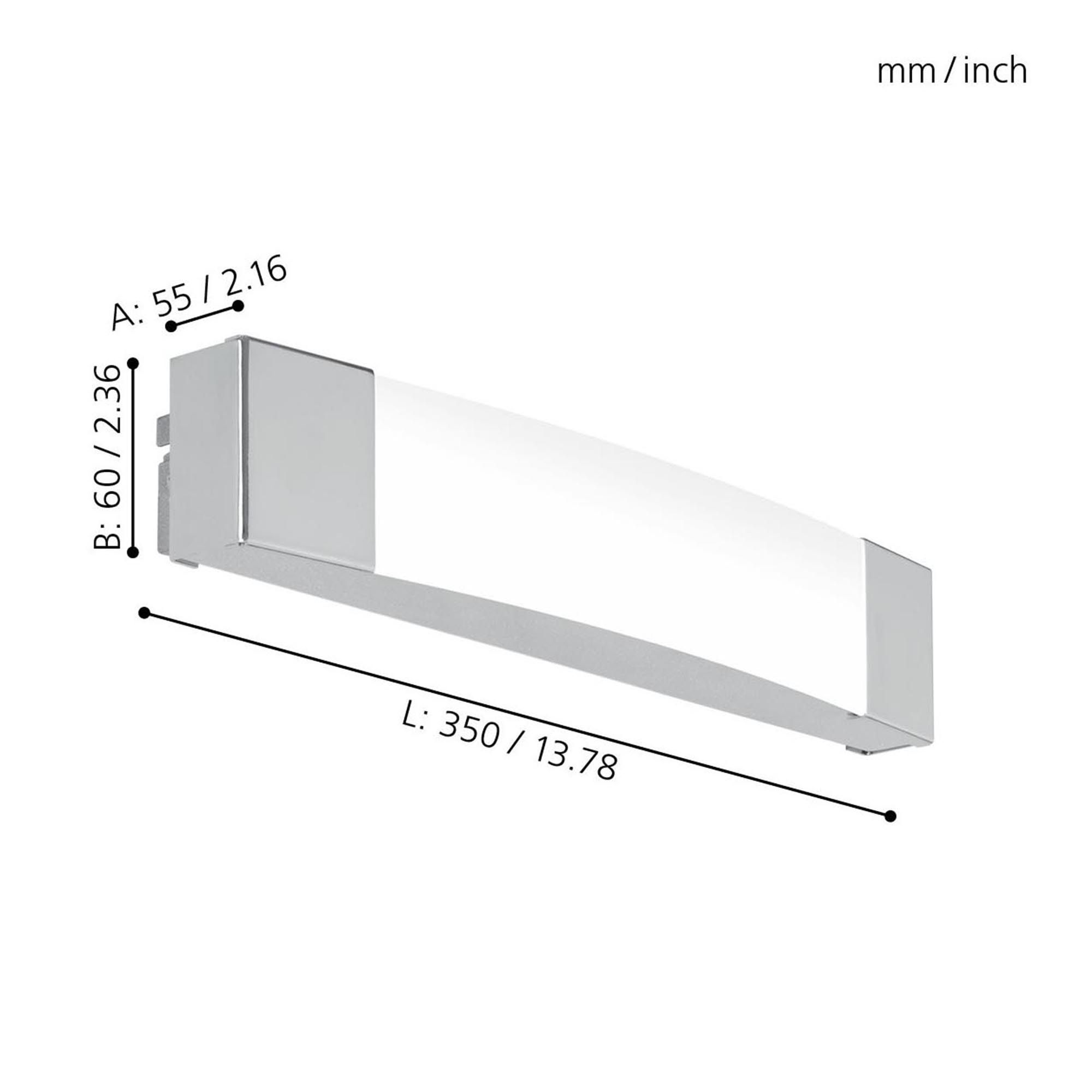 Applique LED SIDERNO argenté L35cm