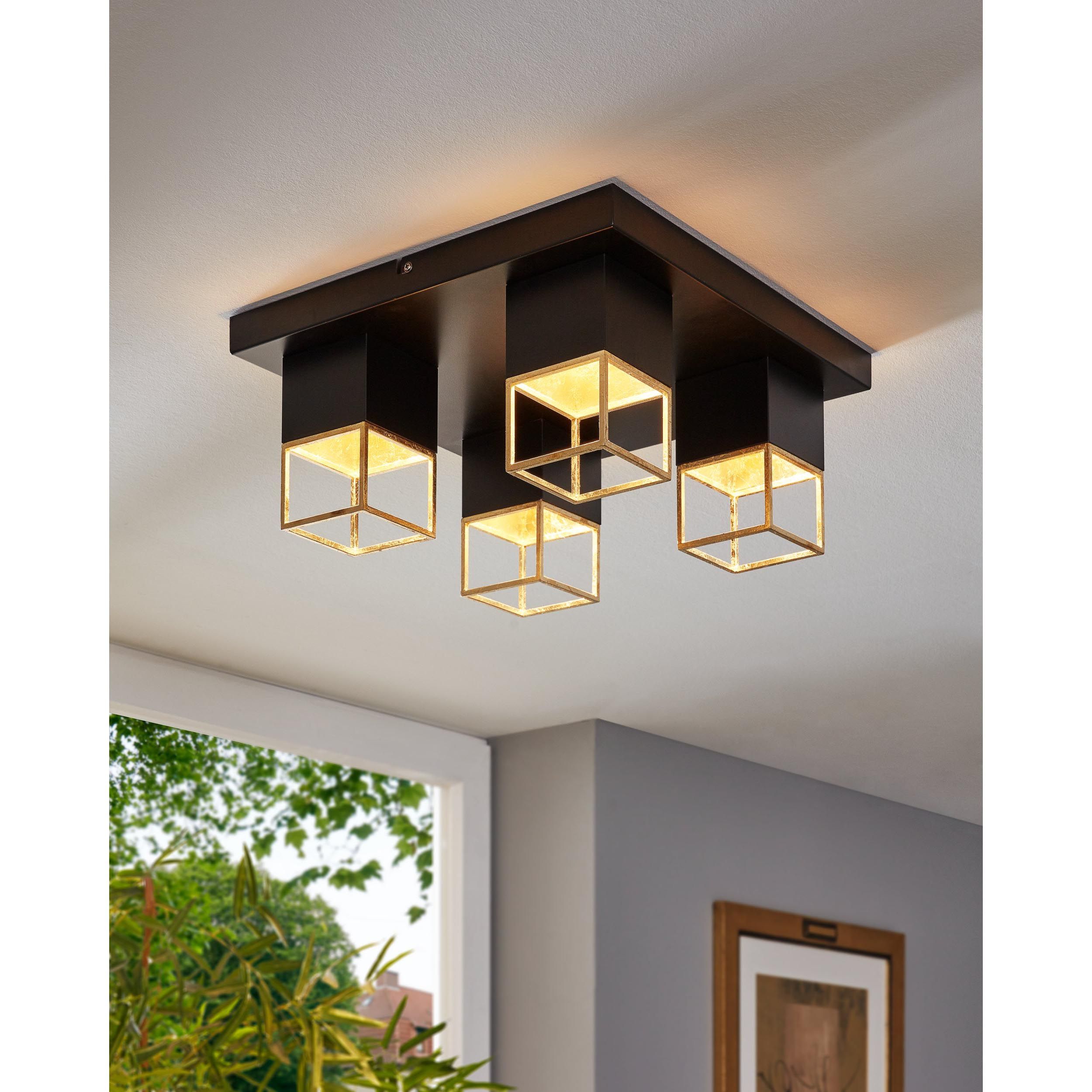 Plafonnier MONTEBALDO noir Ø38cm