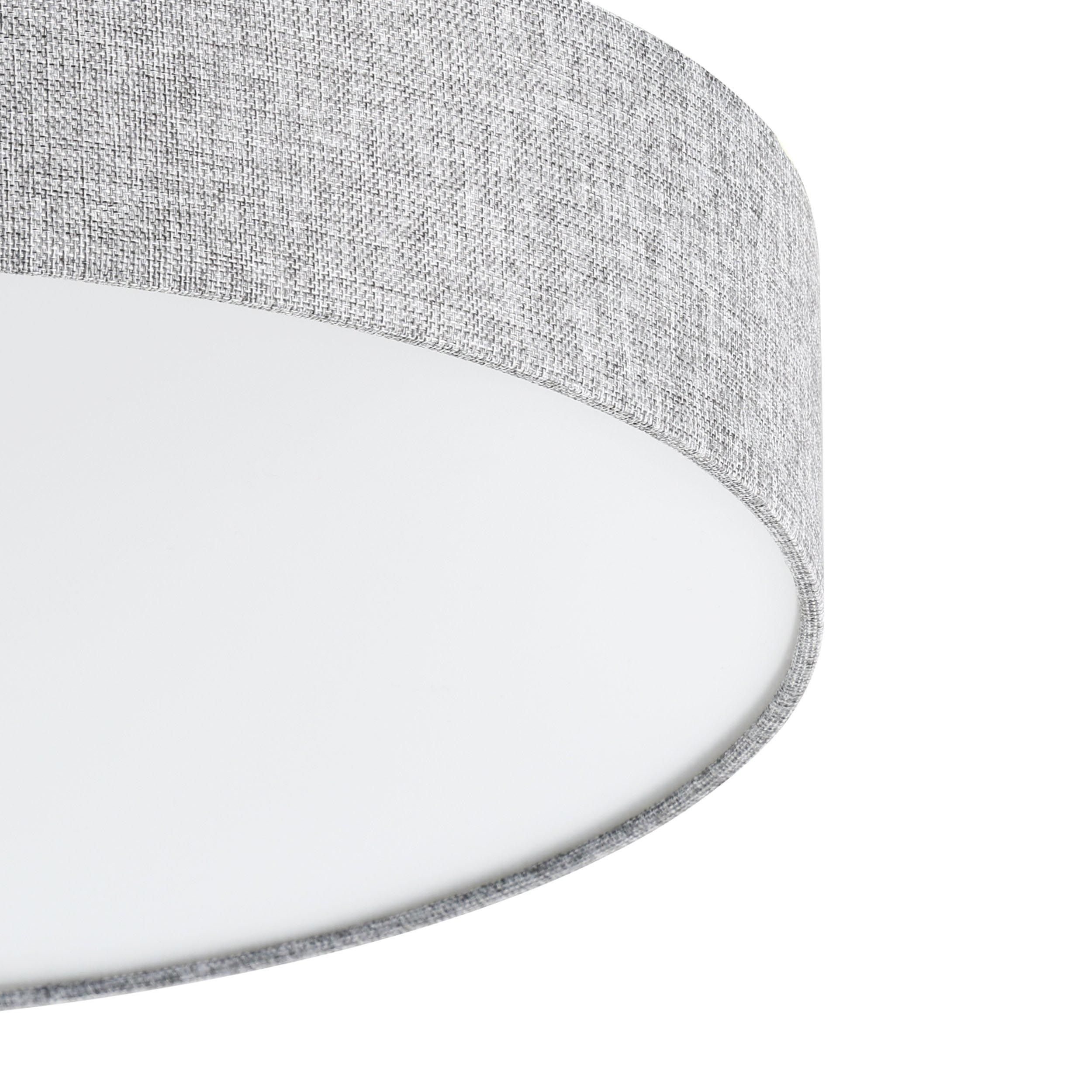 Plafonnier LED ROMAO gris Ø57cm