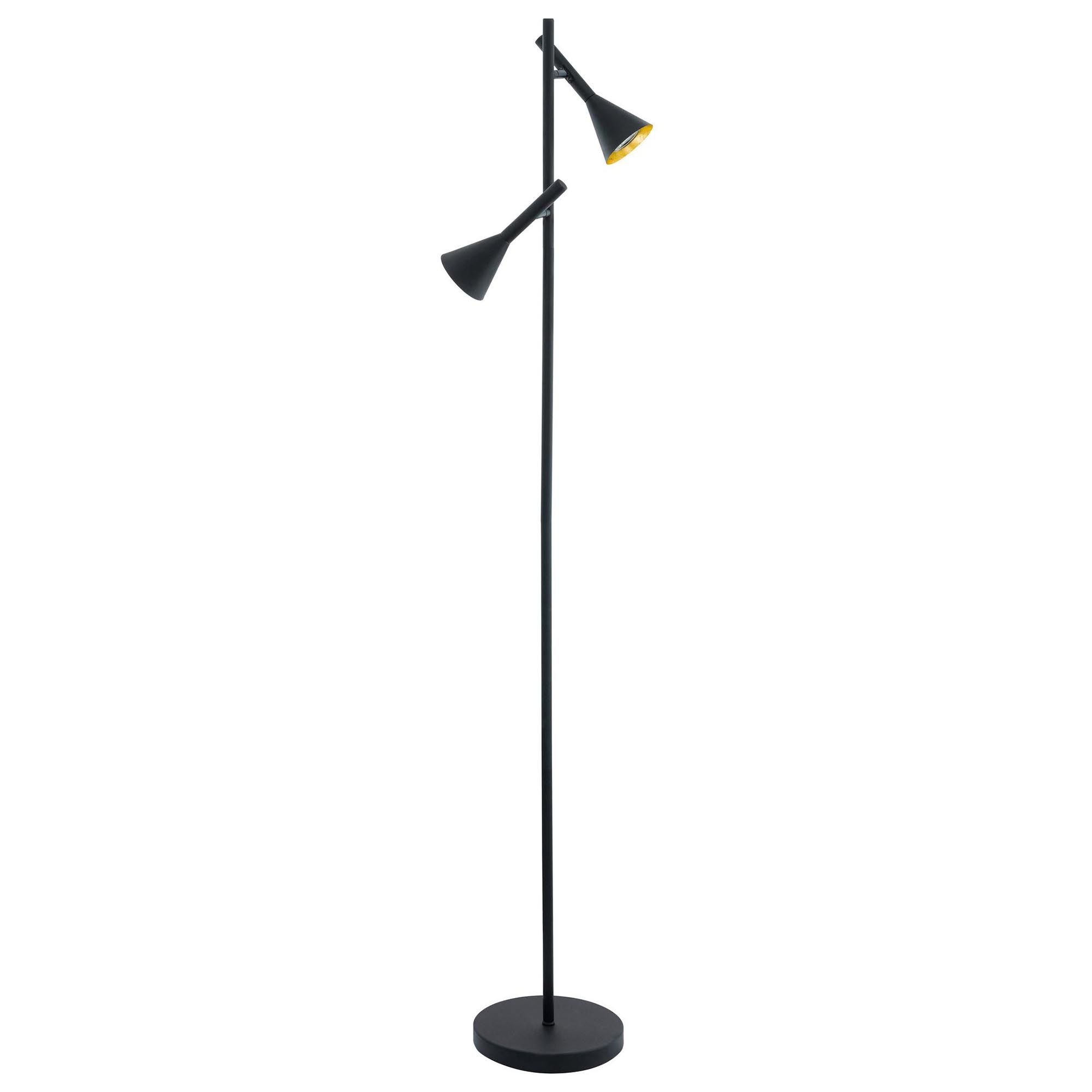Lampadaire CORTADERAS noir H145cm
