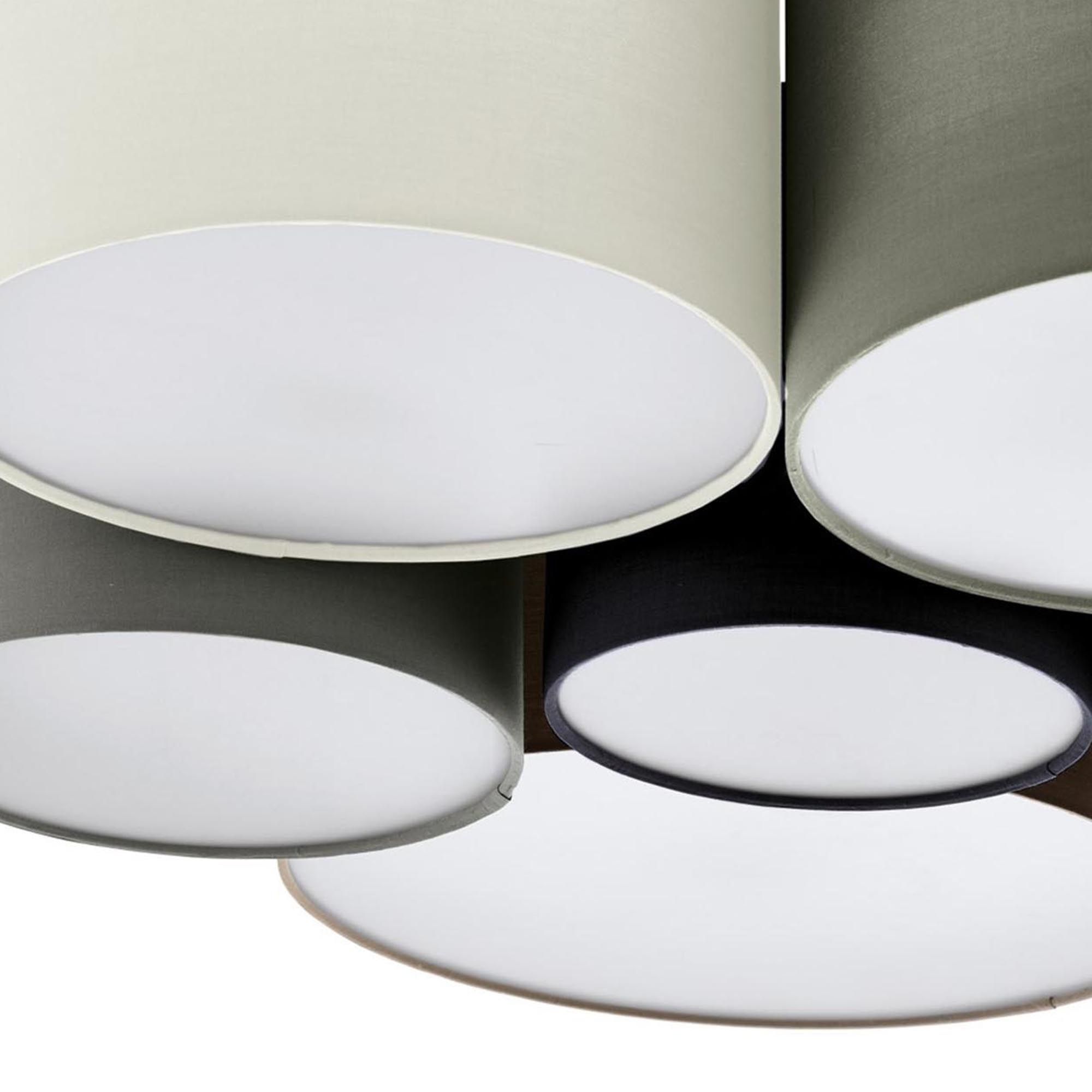 Plafonnier tissu multi PASTORE E27 6X40W